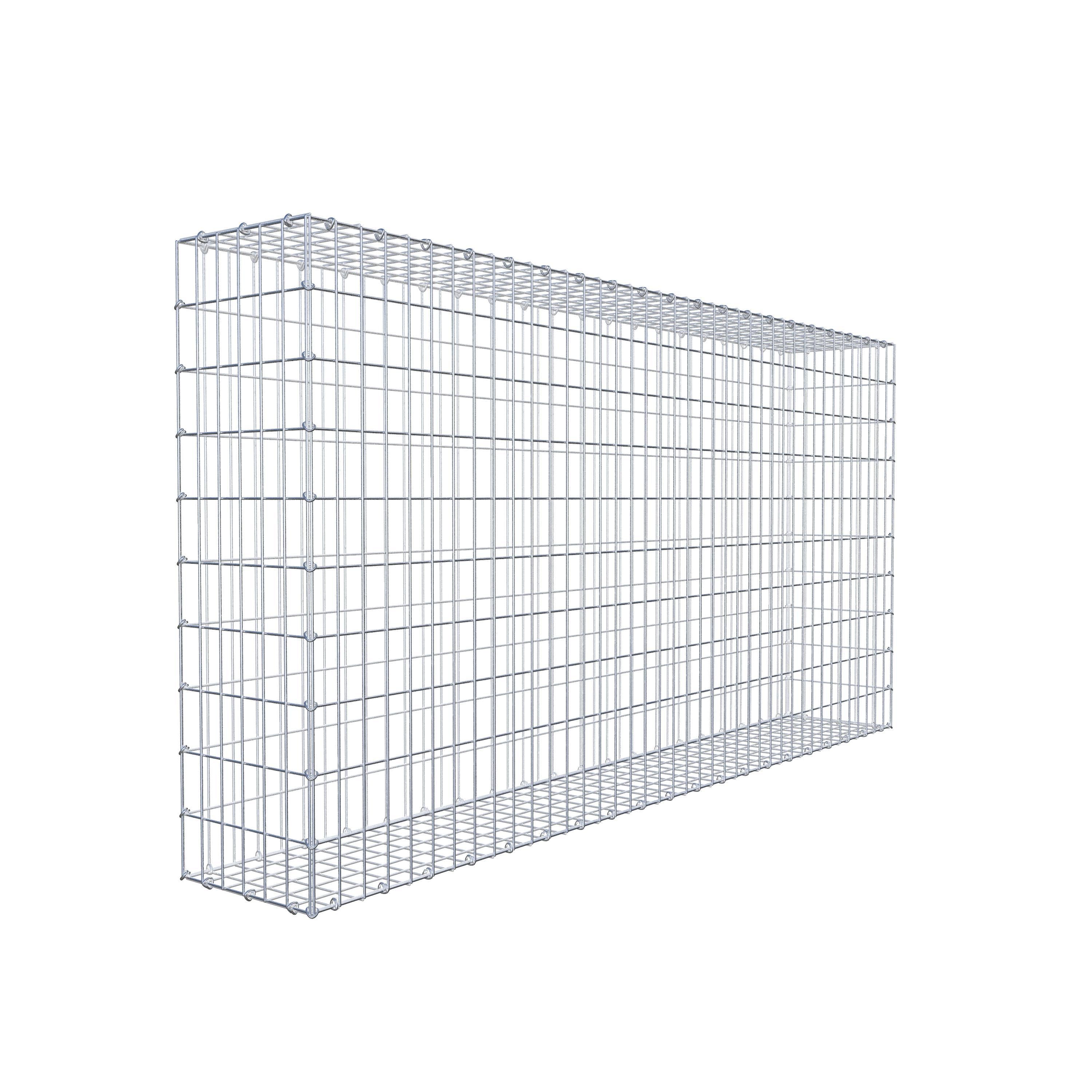 Gabion 200 cm x 100 cm x 30 cm (L x H x P), maille 5 cm x 10 cm, anneau en C