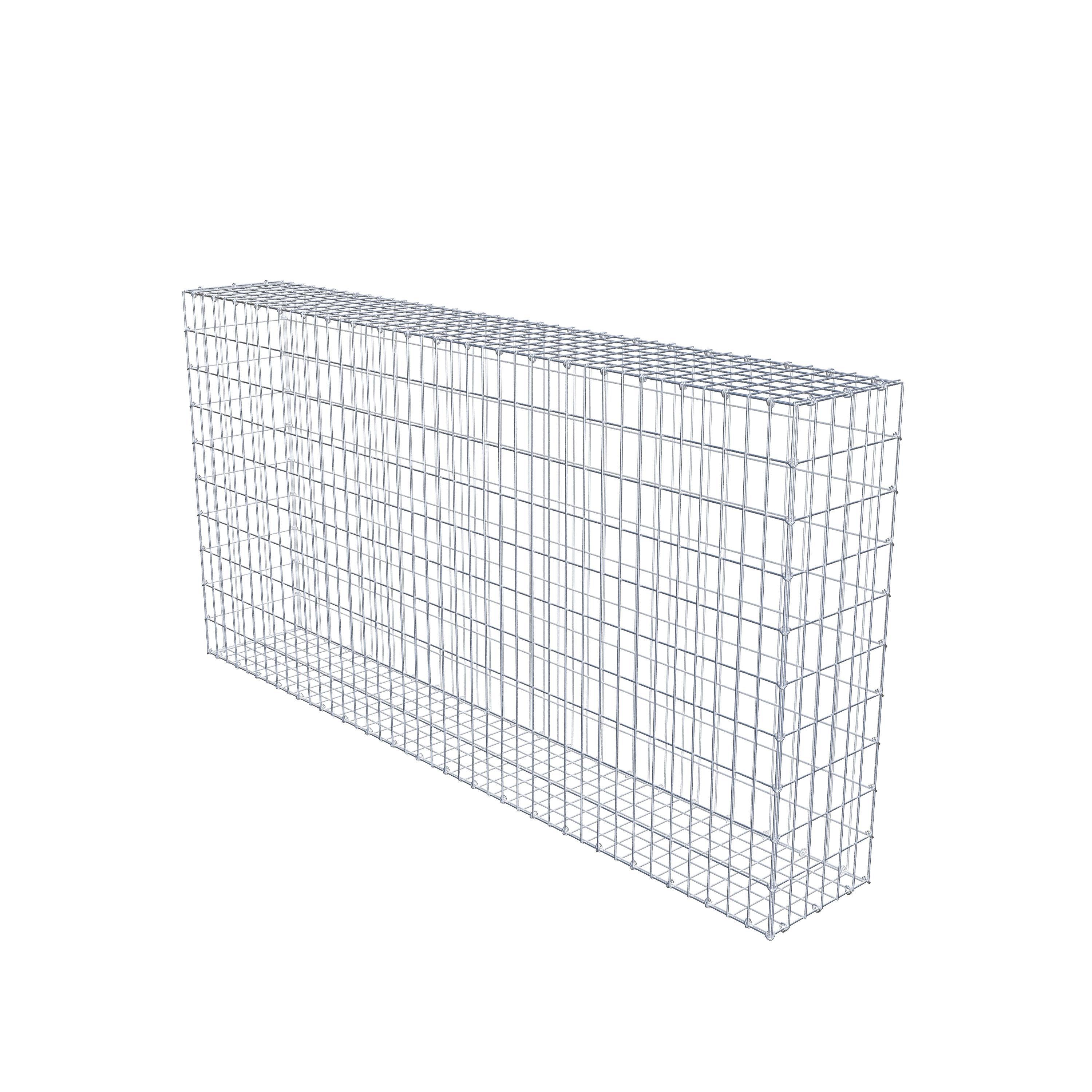 Gabion 200 cm x 100 cm x 30 cm (L x H x P), maille 5 cm x 10 cm, anneau en C