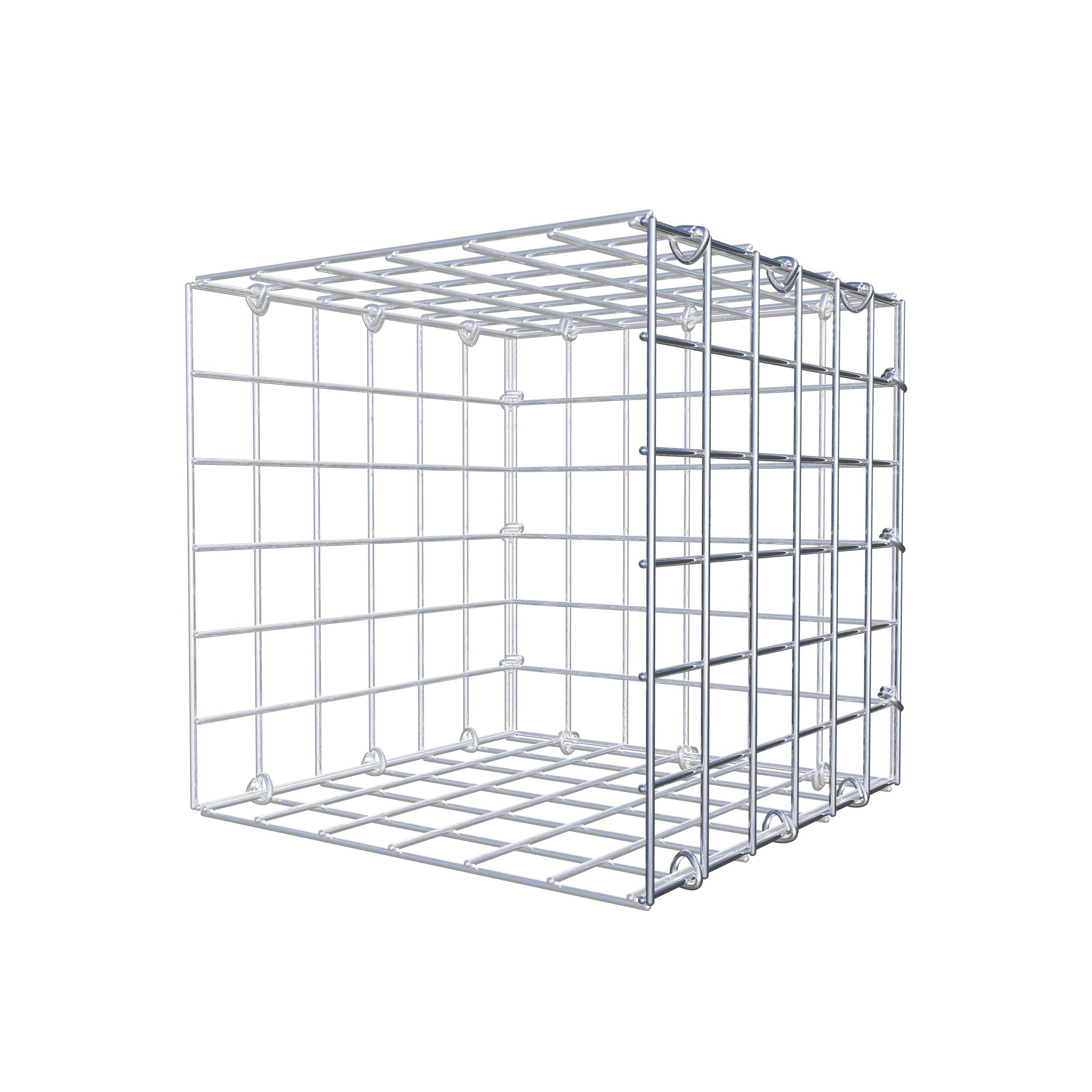 Gabion monté type 2 30 cm x 30 cm x 30 cm (L x H x P), maillage 5 cm x 5 cm, anneau en C