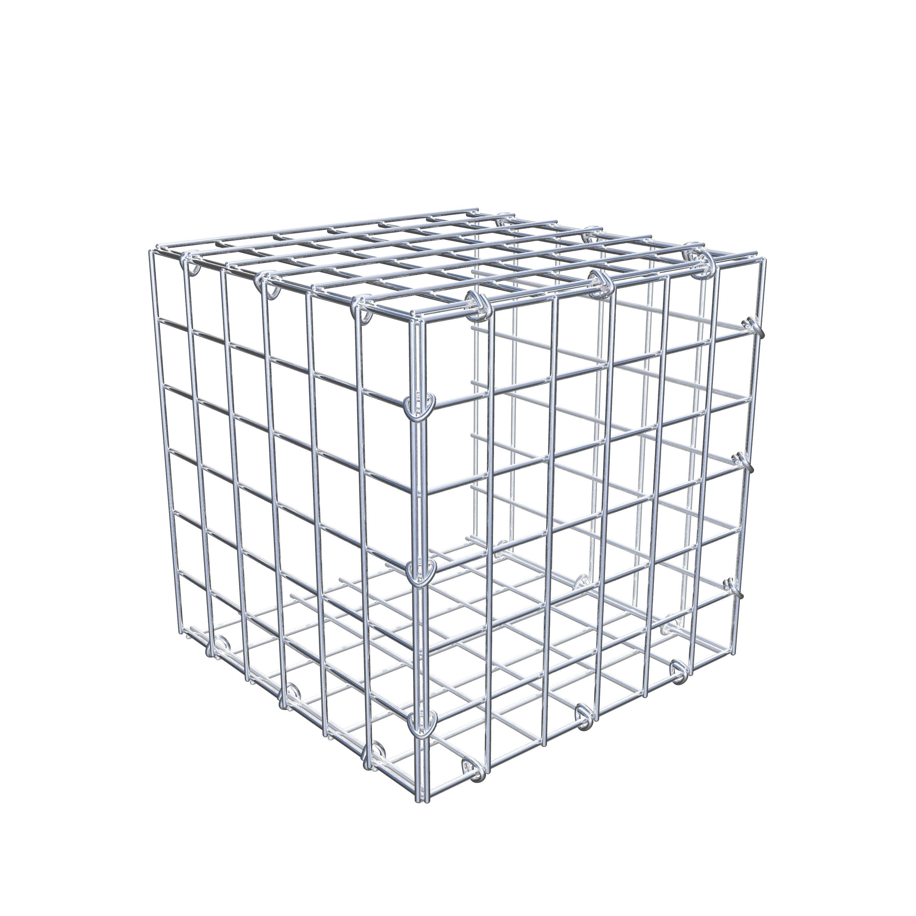 Gabion monté type 2 30 cm x 30 cm x 30 cm (L x H x P), maillage 5 cm x 5 cm, anneau en C