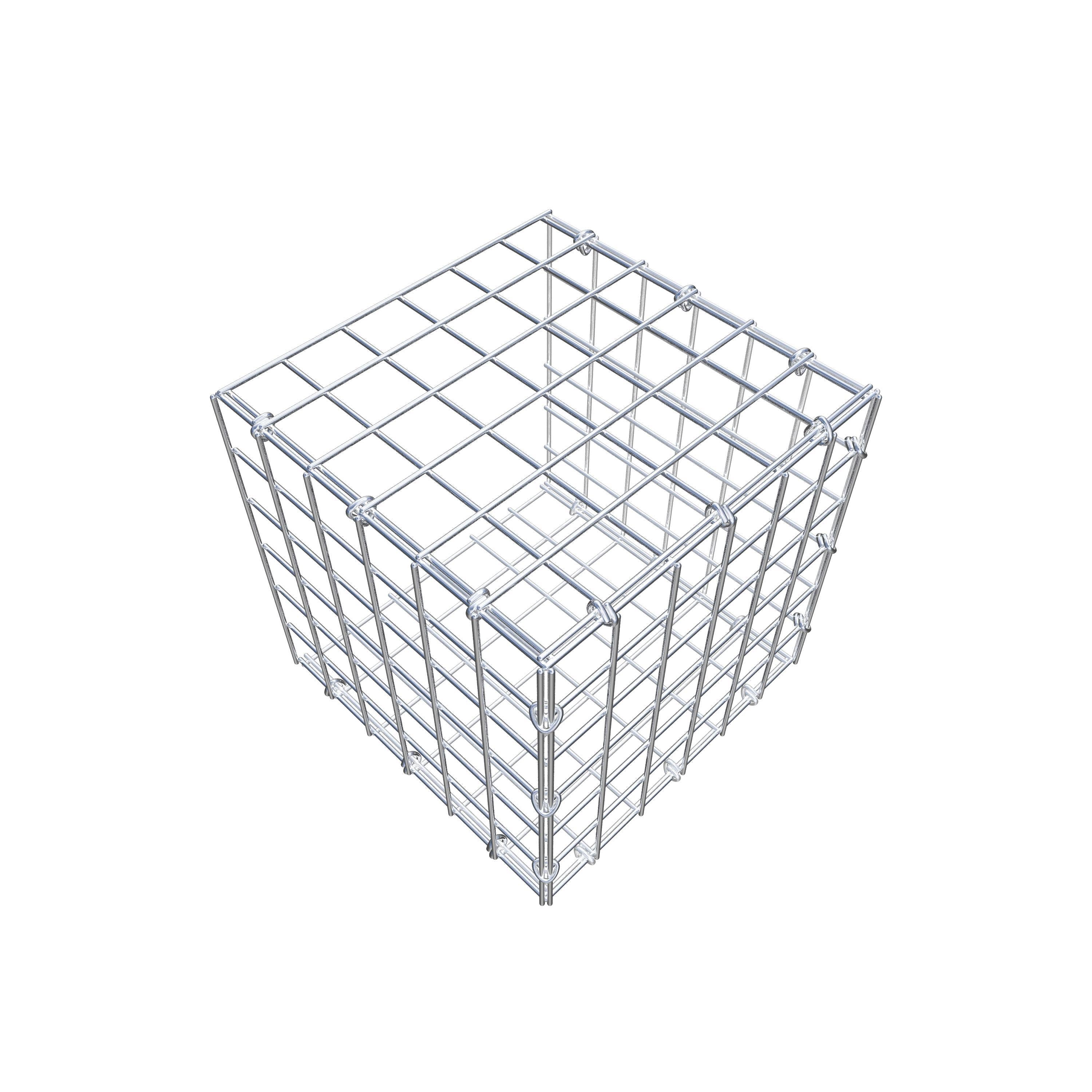 Gabion monté type 2 30 cm x 30 cm x 30 cm (L x H x P), maillage 5 cm x 5 cm, anneau en C