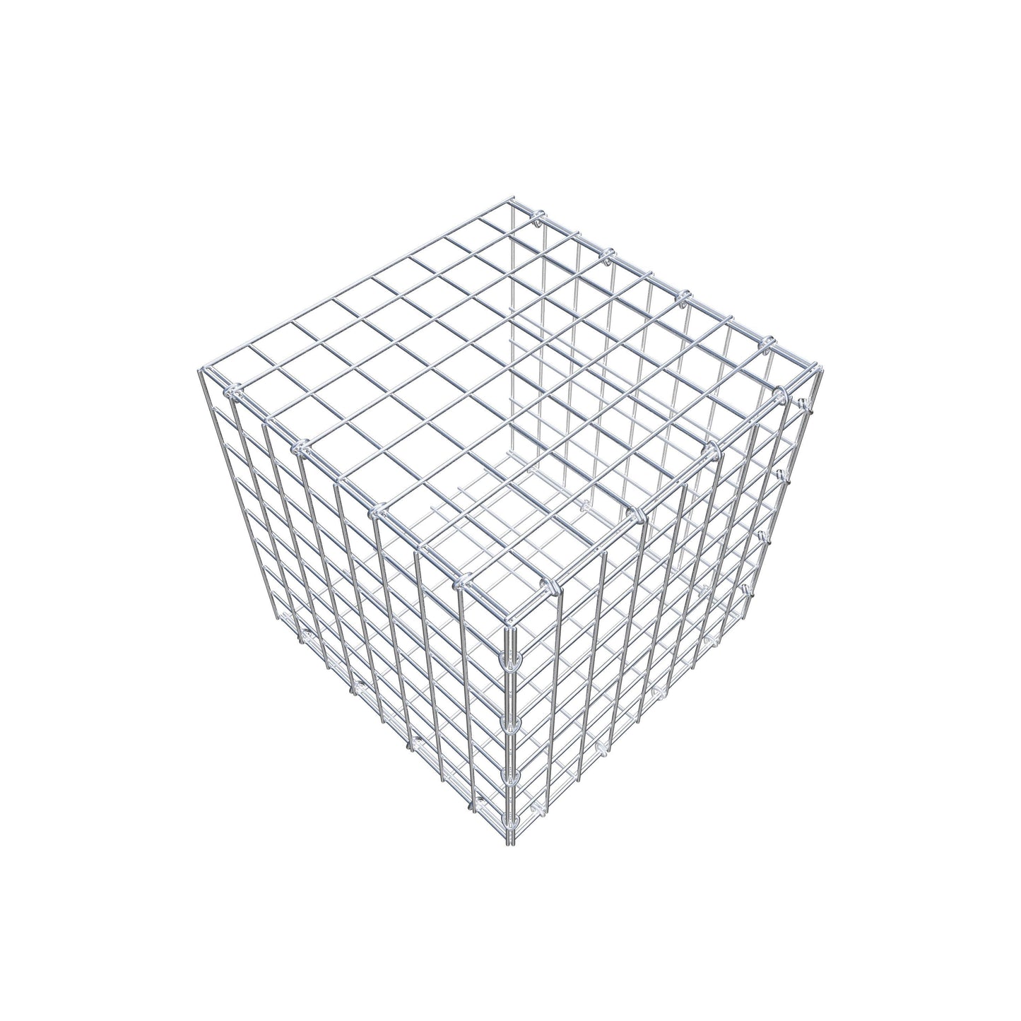 Gabbione aggiuntivo tipo 2 40 cm x 40 cm x 40 cm (L x H x P), maglia 5 cm x 5 cm, anello a C