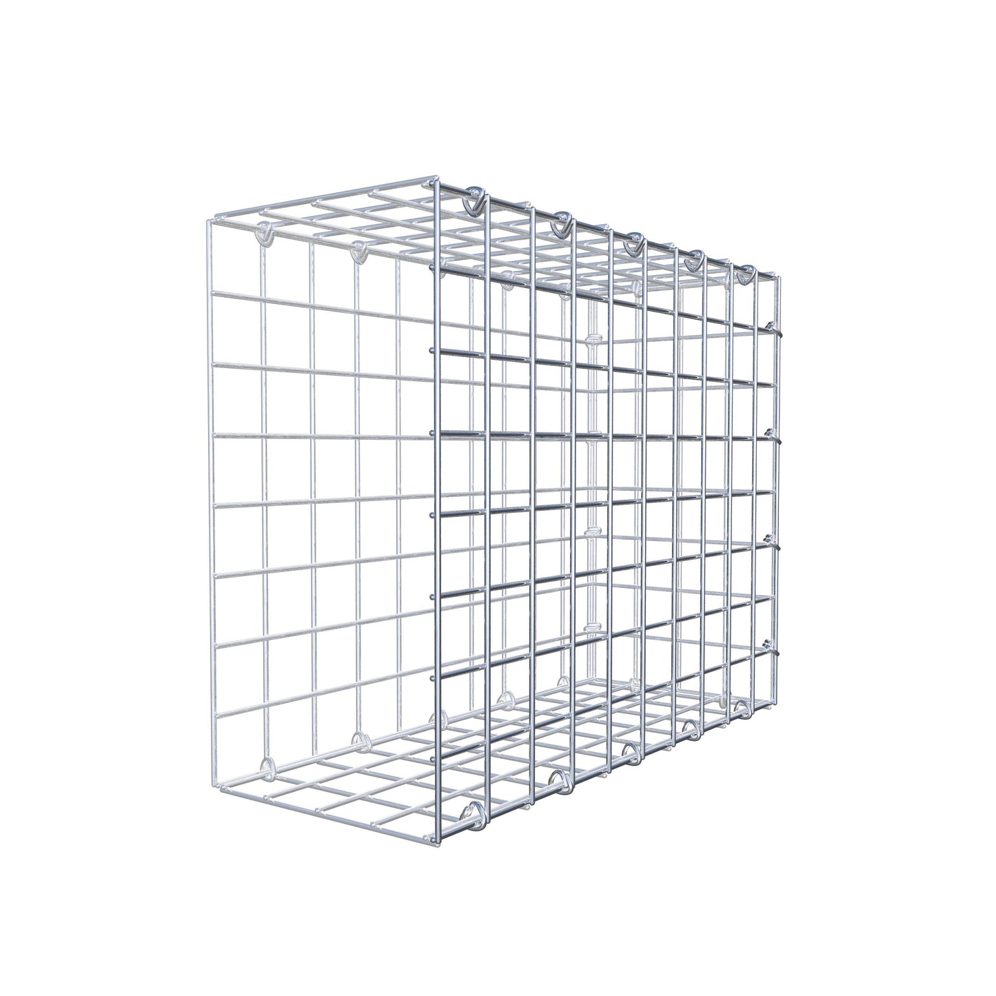 Anbaugabione Typ 2 50 cm x 40 cm x 20 cm (L x H x T), Maschenweite 5 cm x 5 cm, C-Ring