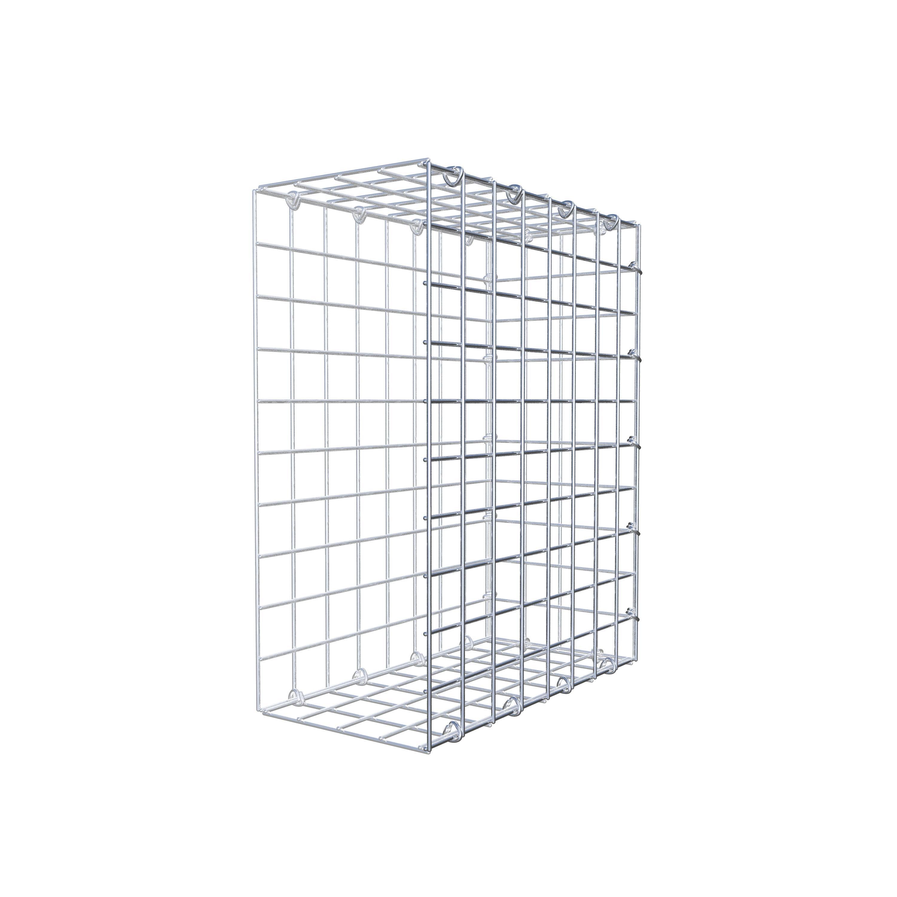 Gabion monté type 2 50 cm x 40 cm x 20 cm (L x H x P), maillage 5 cm x 5 cm, anneau en C