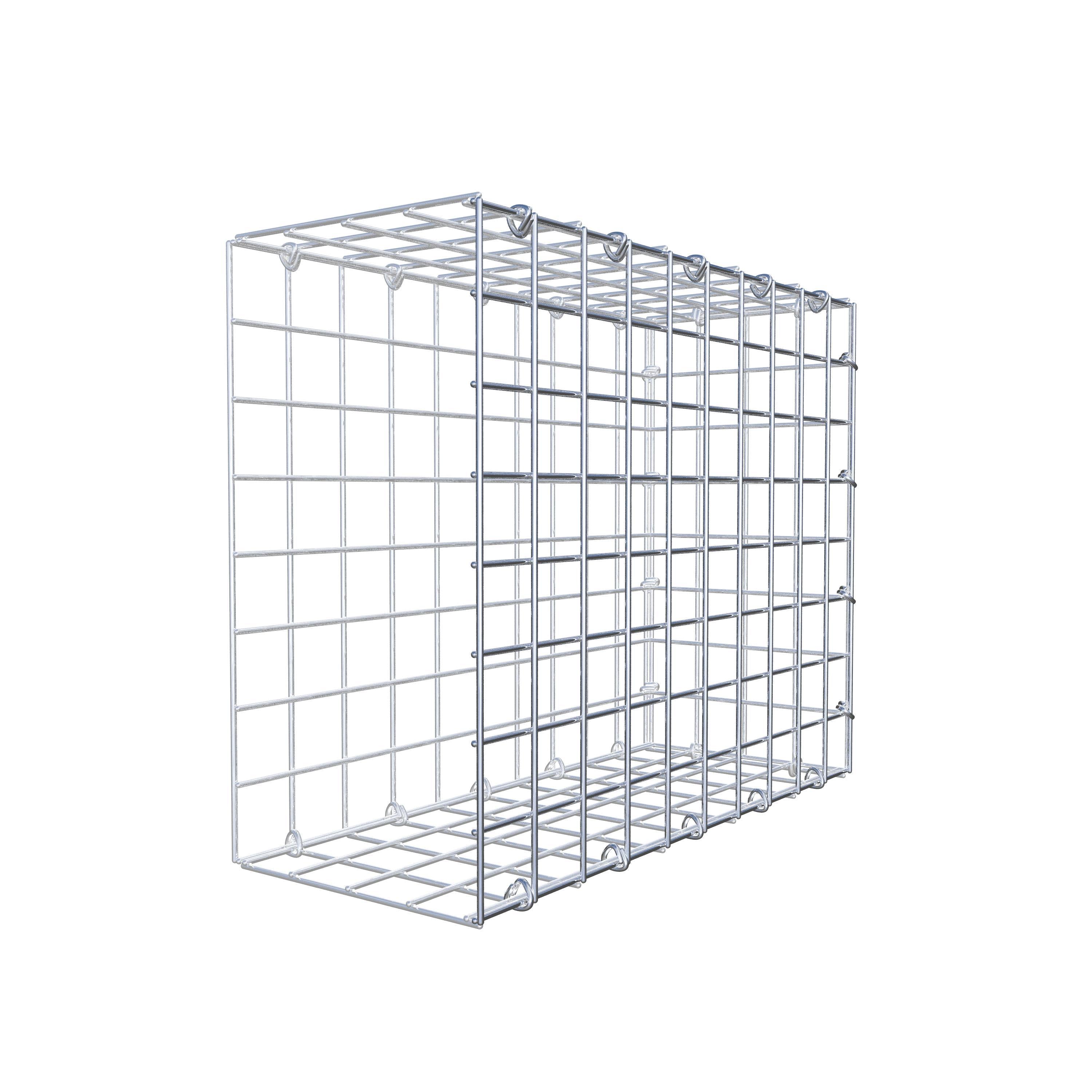 Gabion monté type 2 50 cm x 40 cm x 20 cm (L x H x P), maillage 5 cm x 5 cm, anneau en C