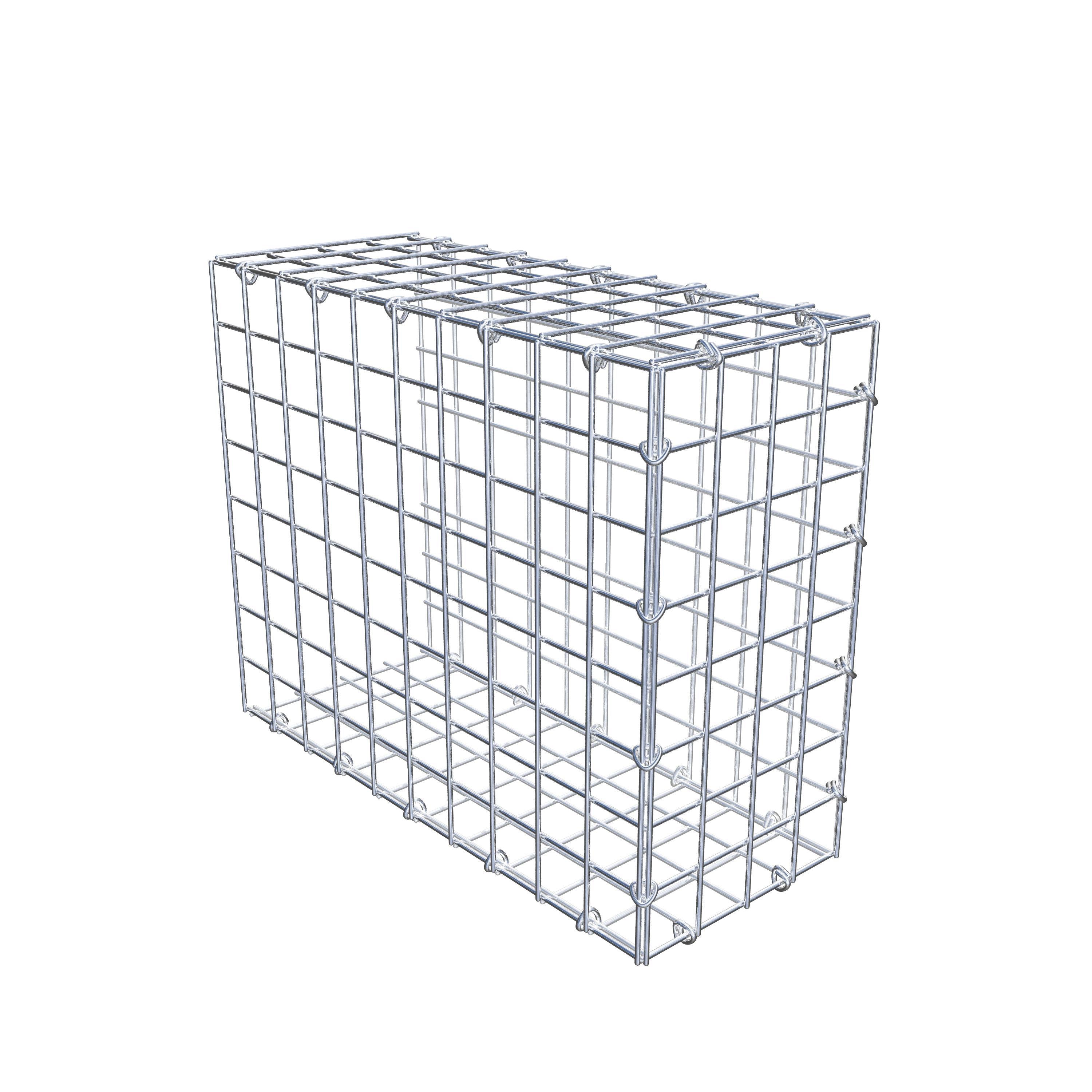 Gabion monté type 2 50 cm x 40 cm x 20 cm (L x H x P), maillage 5 cm x 5 cm, anneau en C