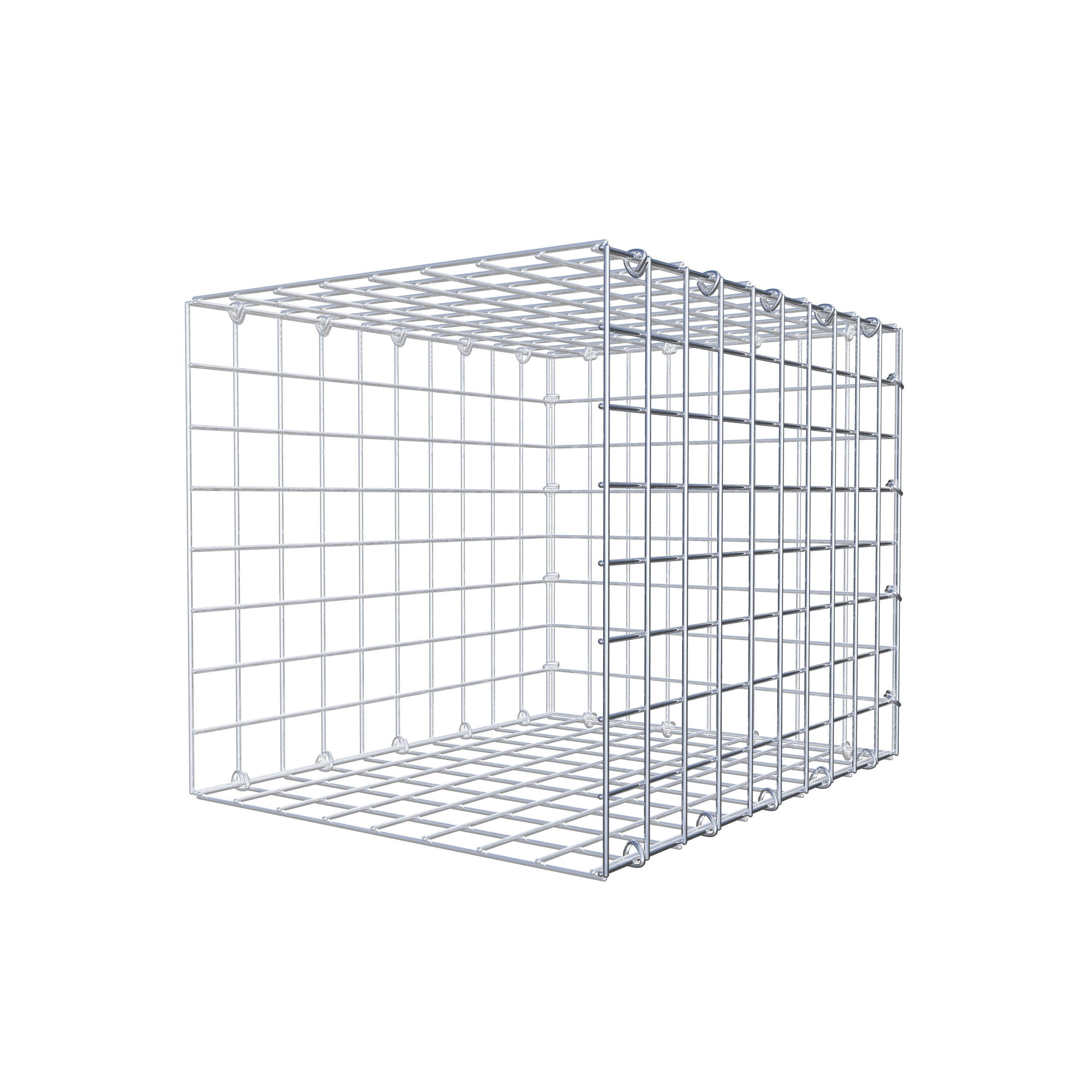 Gabion monté type 2 50 cm x 40 cm x 40 cm (L x H x P), maillage 5 cm x 5 cm, anneau en C