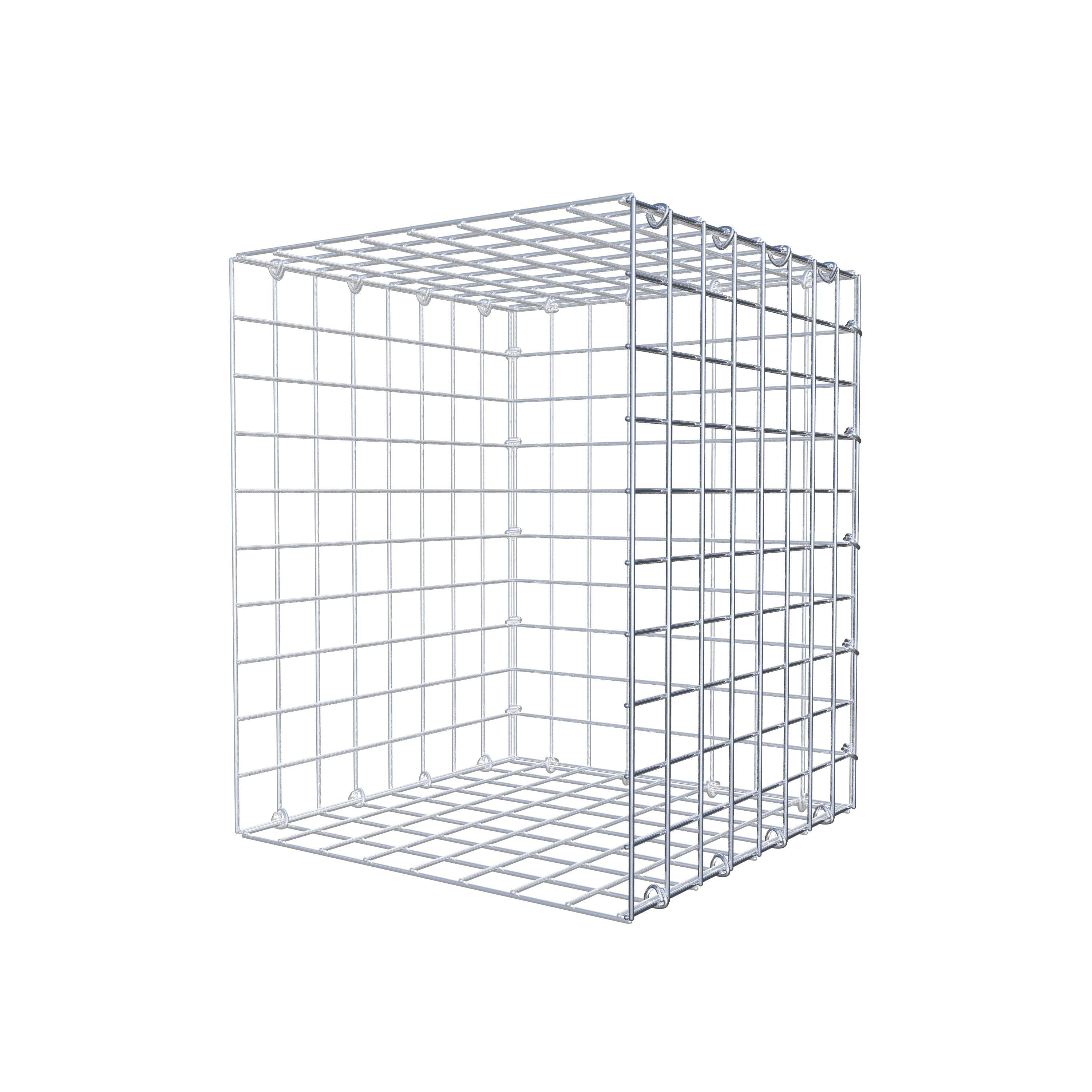 Monteret gabion type 2 50 cm x 40 cm x 40 cm (L x H x D), maskestørrelse 5 cm x 5 cm, C-ring