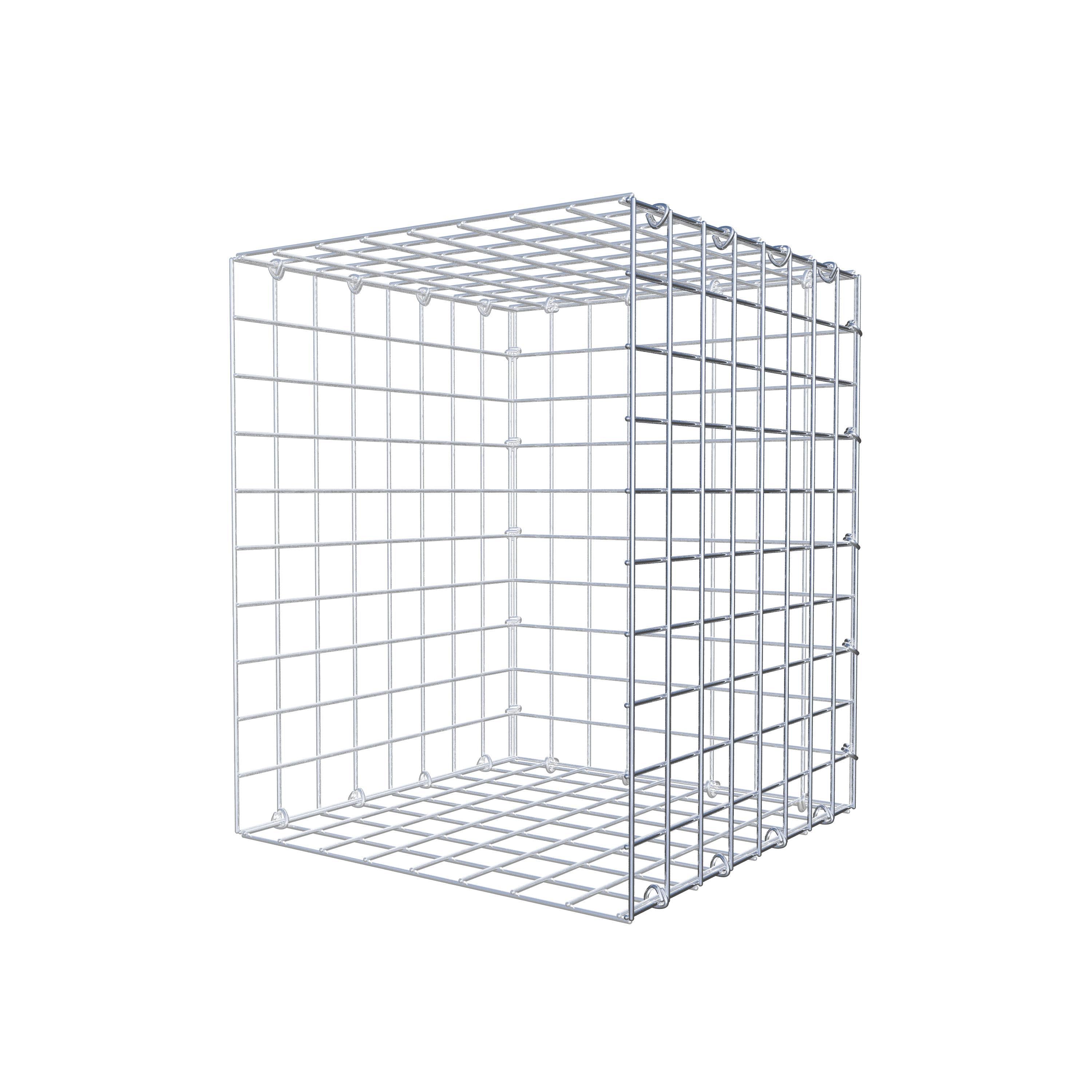 Gabion monté type 2 50 cm x 40 cm x 40 cm (L x H x P), maillage 5 cm x 5 cm, anneau en C