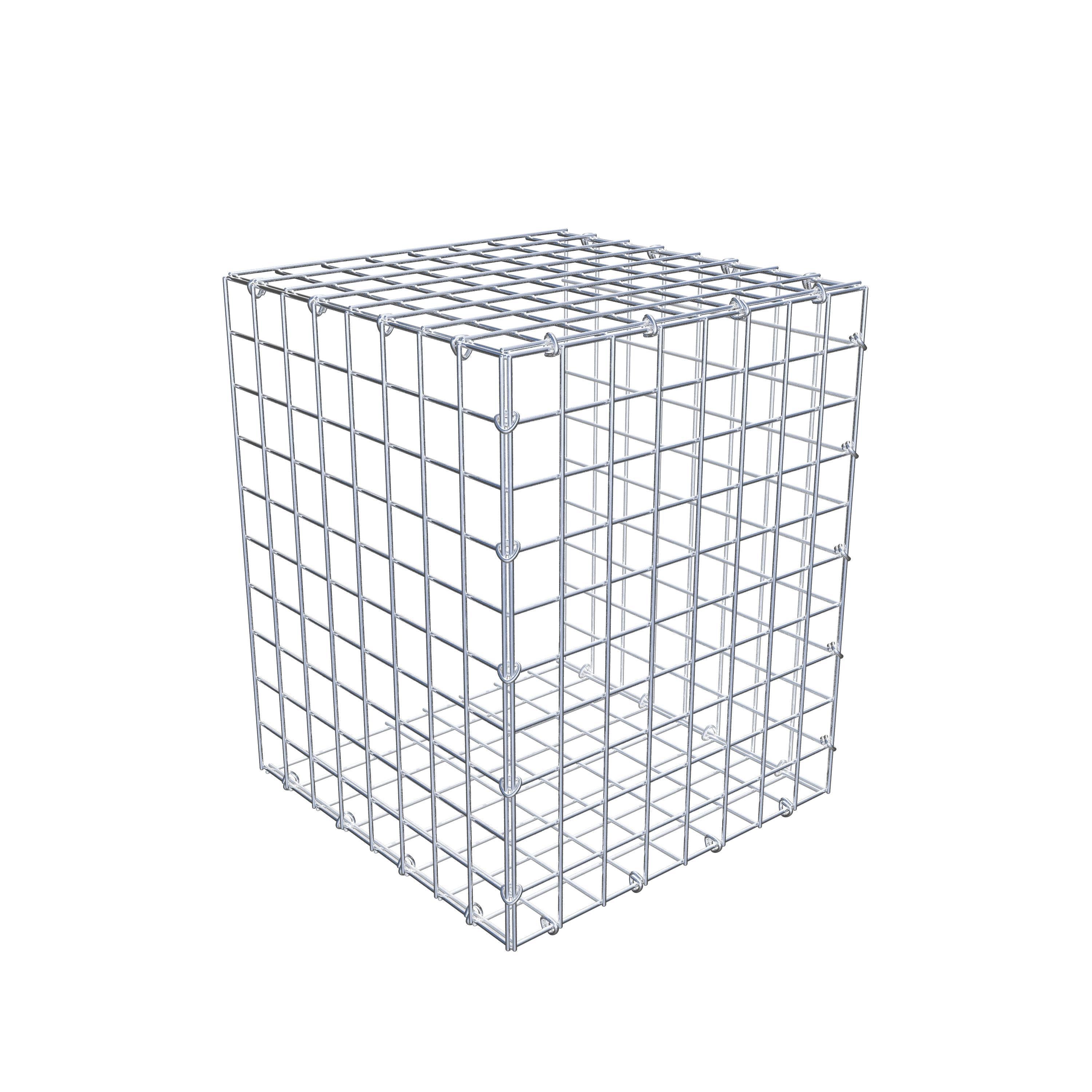 Gabion monté type 2 50 cm x 40 cm x 40 cm (L x H x P), maillage 5 cm x 5 cm, anneau en C