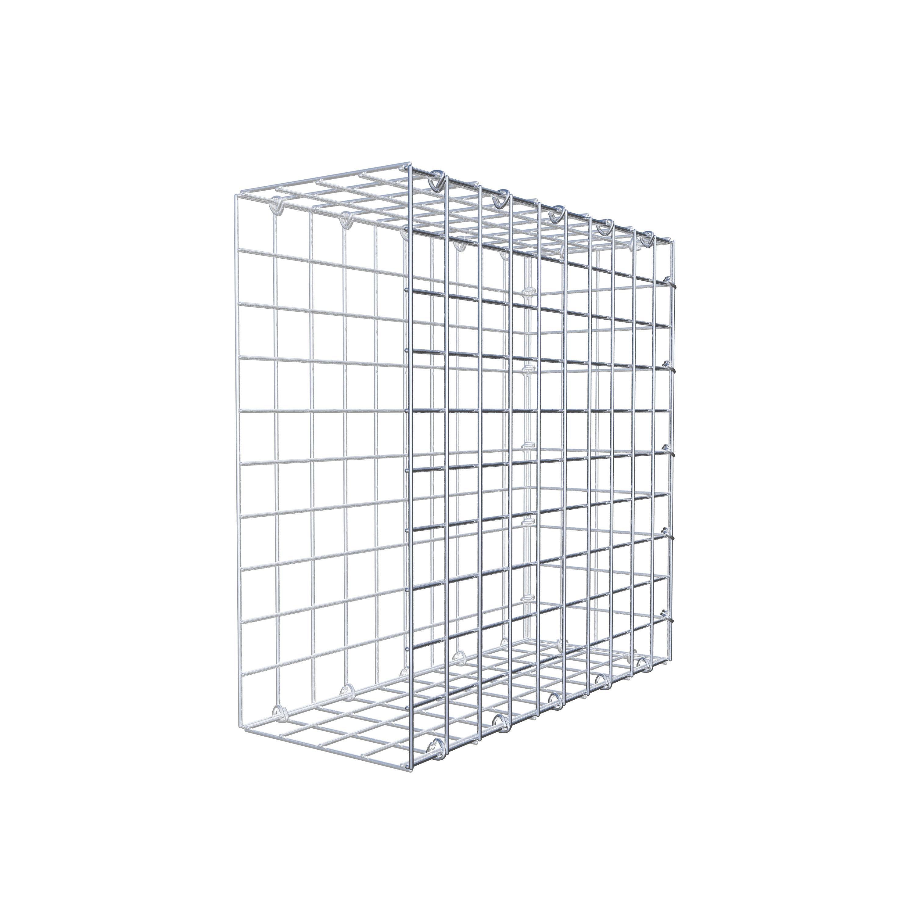 Gabion monté type 2 50 cm x 50 cm x 20 cm (L x H x P), maillage 5 cm x 5 cm, anneau en C