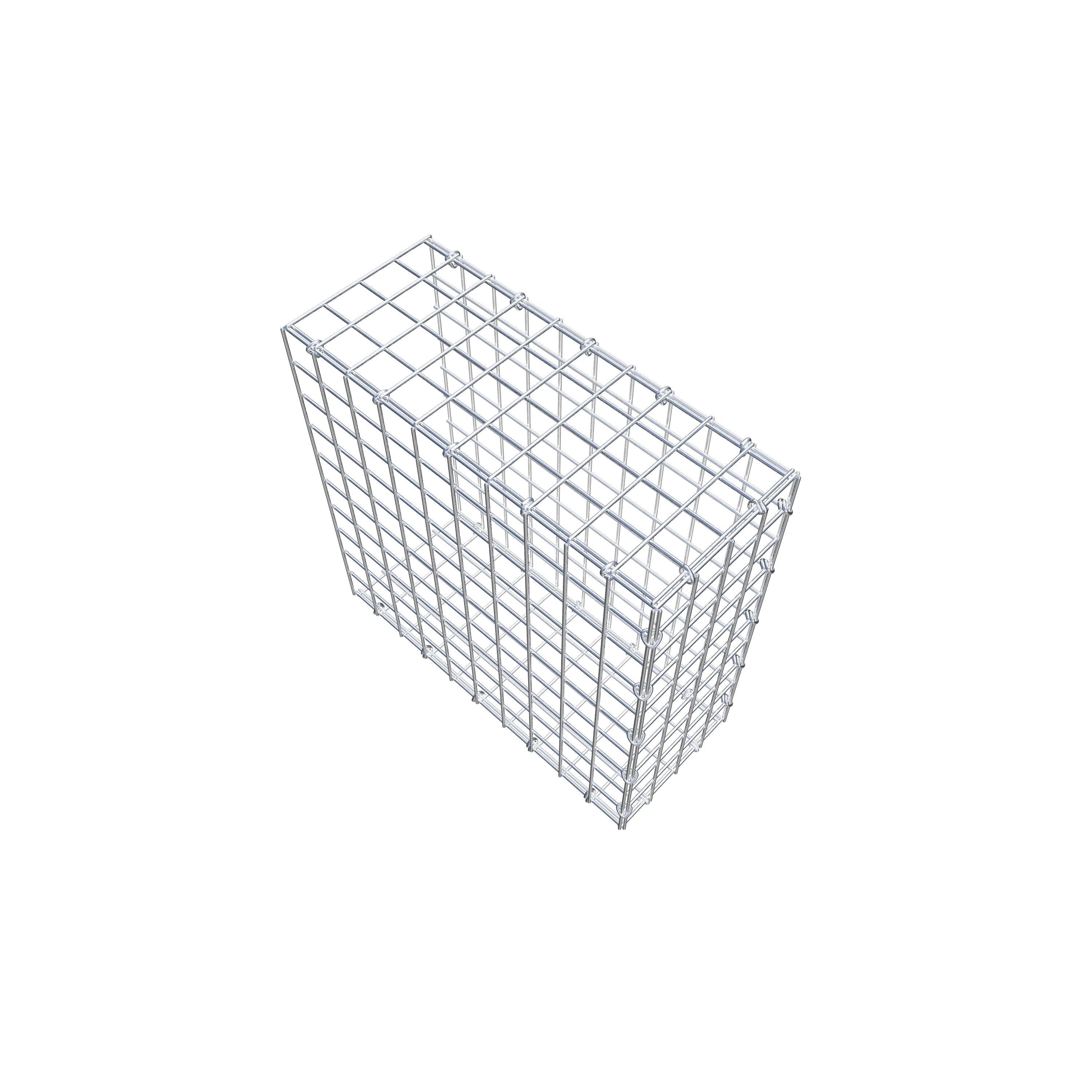 Gabion monté type 2 50 cm x 50 cm x 20 cm (L x H x P), maillage 5 cm x 5 cm, anneau en C