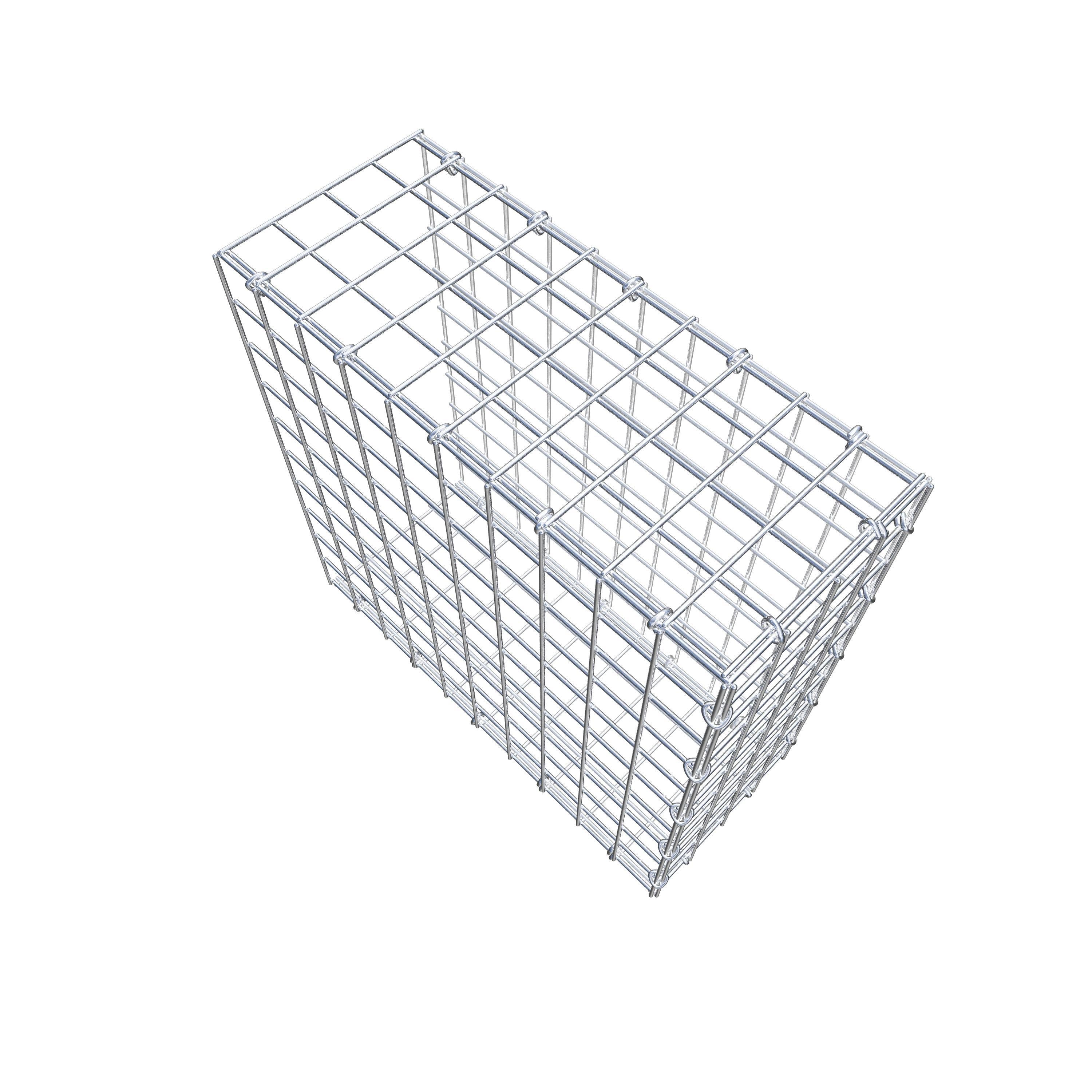 Gabion monté type 2 50 cm x 50 cm x 20 cm (L x H x P), maillage 5 cm x 5 cm, anneau en C