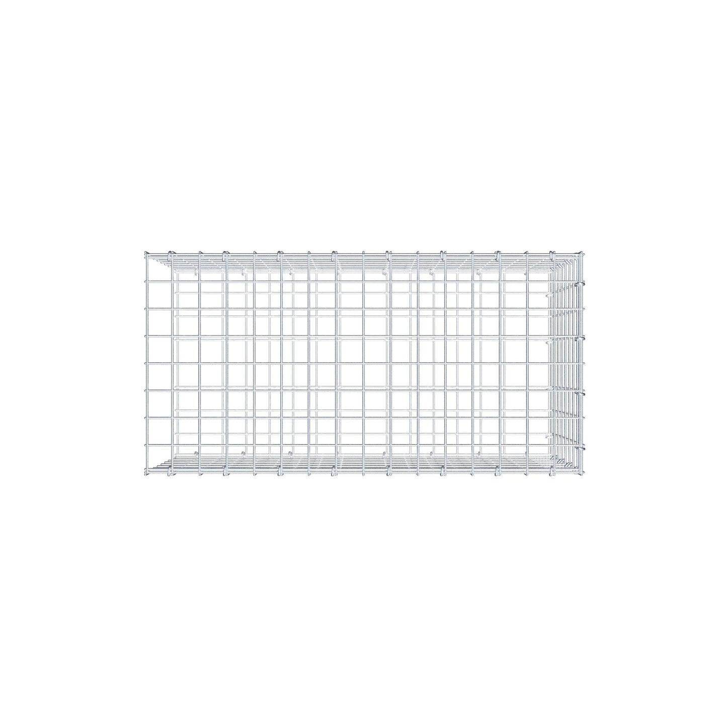 Anbaugabione Typ 2 80 cm x 40 cm x 40 cm (L x H x T), Maschenweite 5 cm x 5 cm, C-Ring
