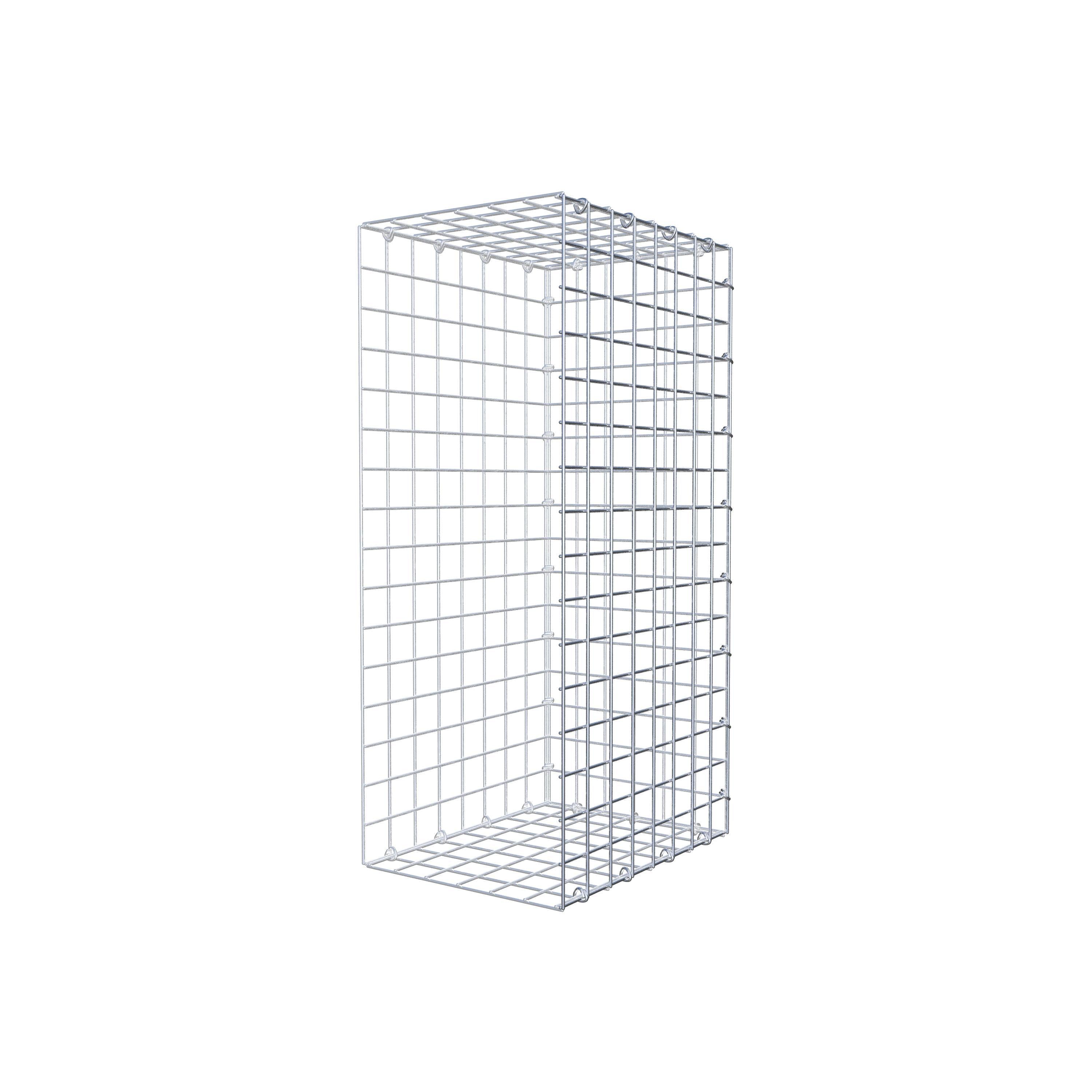 Gabion monté type 2 80 cm x 40 cm x 30 cm (L x H x P), maillage 5 cm x 5 cm, anneau en C