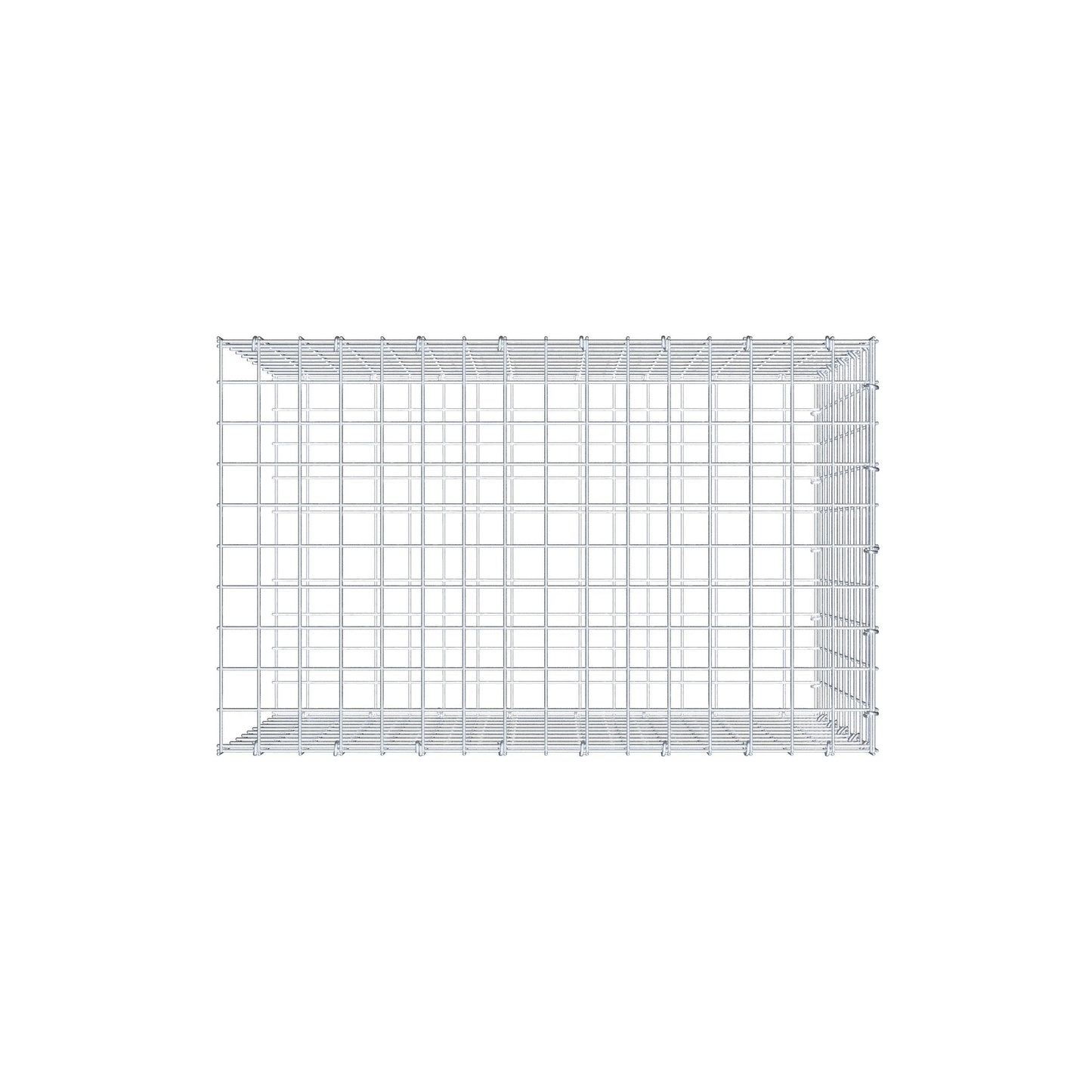 Fourche rapportée type 2 80 cm x 50 cm x 50 cm (L x H x P), mailles 5 cm x 5 cm, anneau C