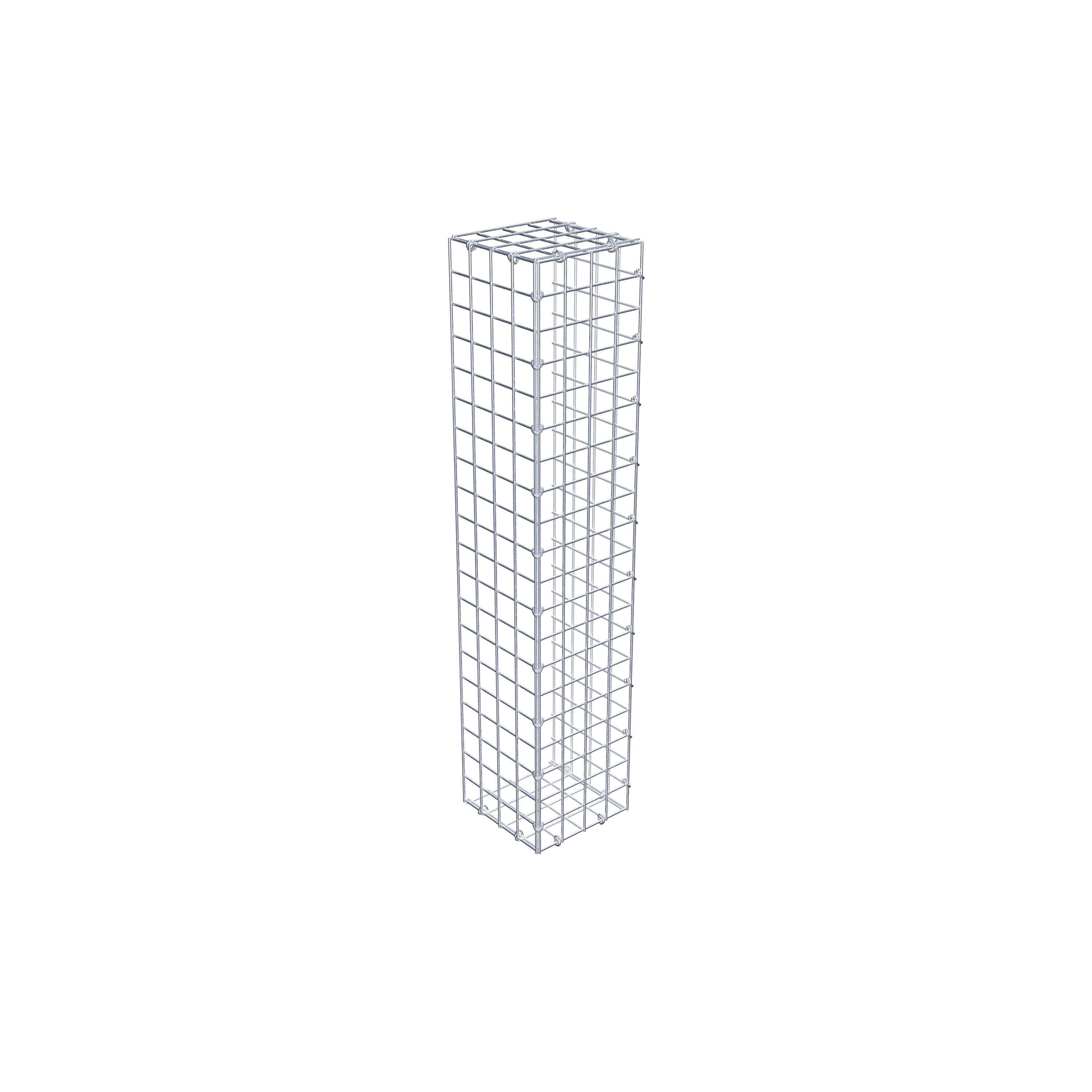 Gabion monté type 2 100 cm x 20 cm x 20 cm (L x H x P), maillage 5 cm x 5 cm, anneau en C