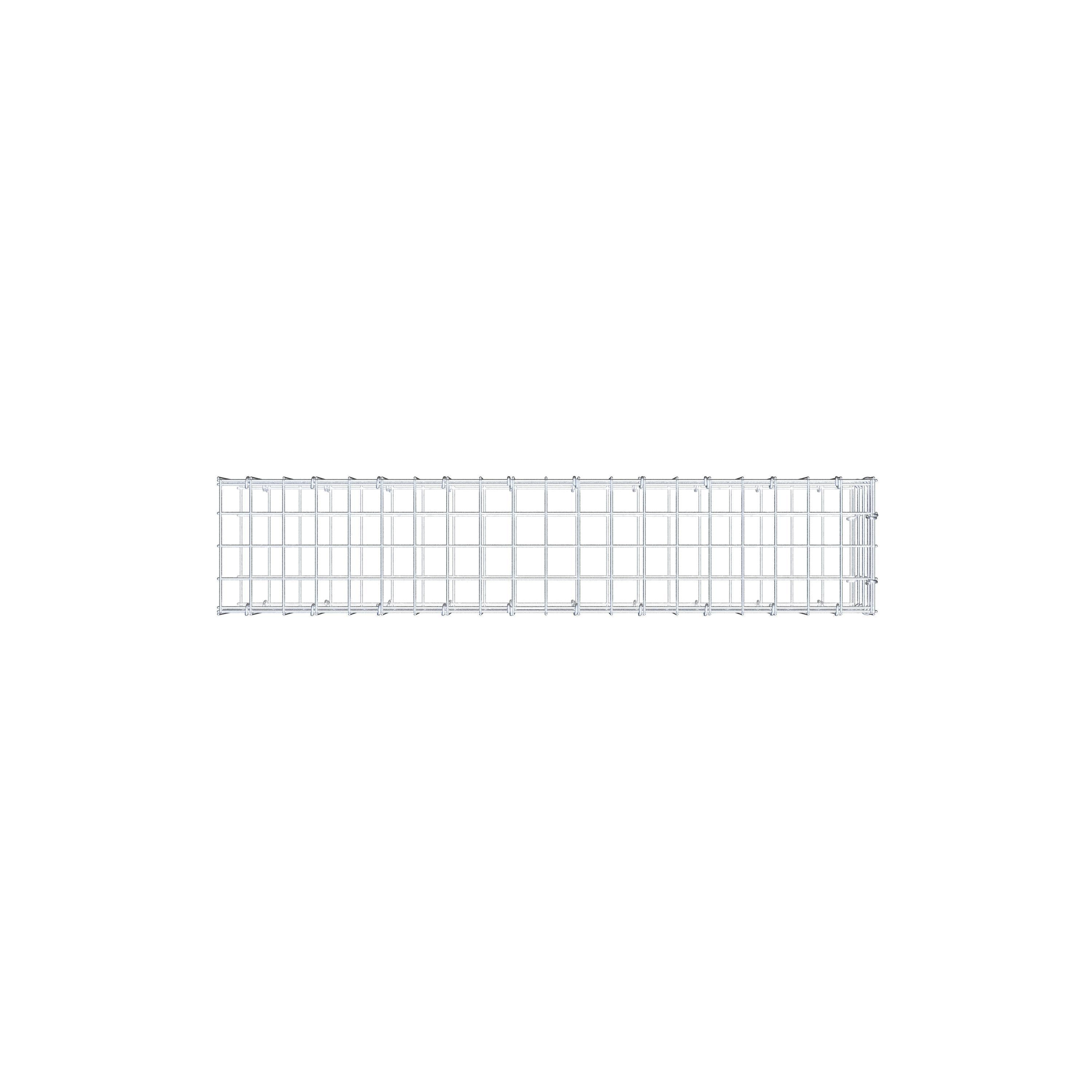 Fourche rapportée type 2 100 cm x 20 cm x 20 cm (L x H x P), mailles 5 cm x 5 cm, anneau C