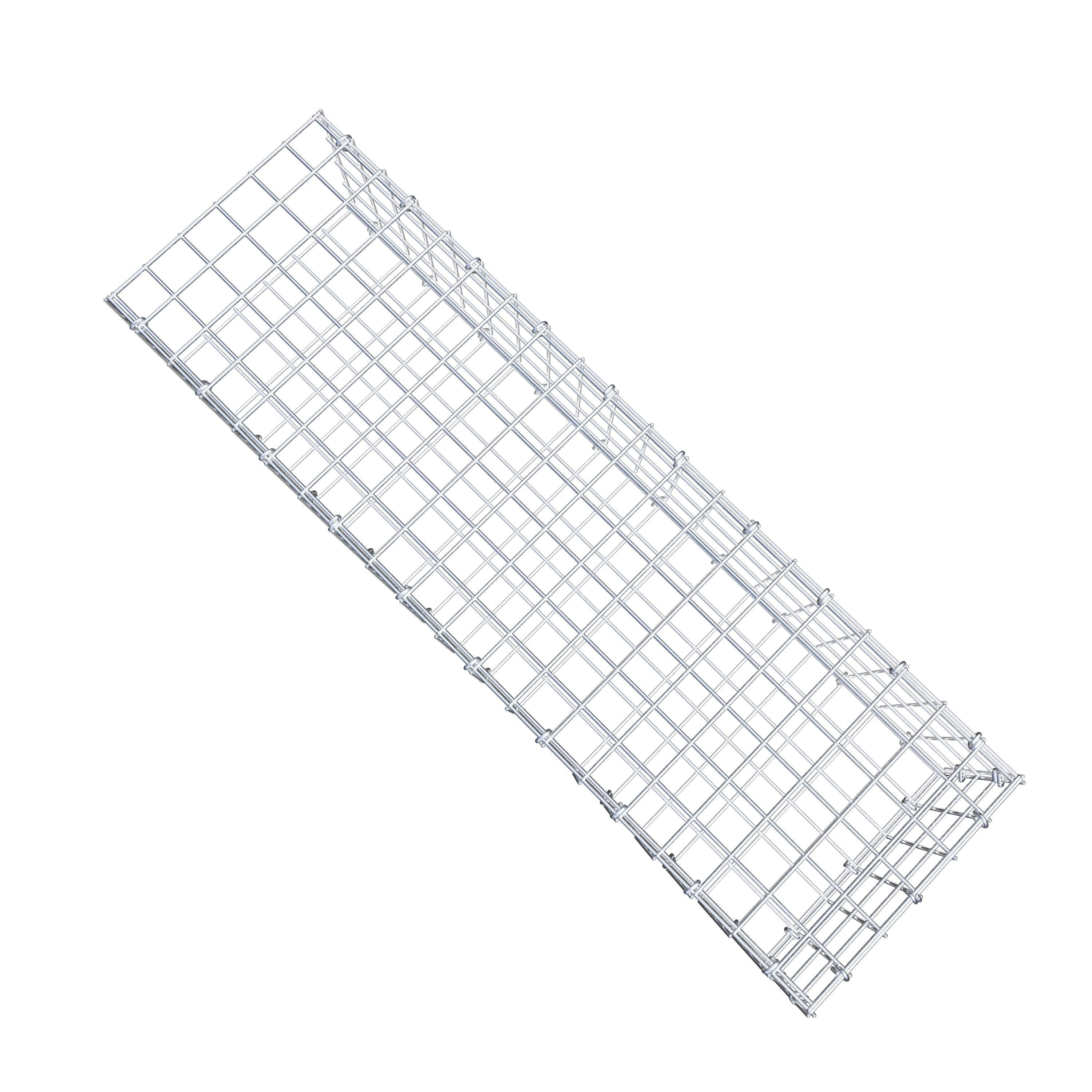 Gabion monté type 2 100 cm x 20 cm x 30 cm (L x H x P), maillage 5 cm x 5 cm, anneau en C