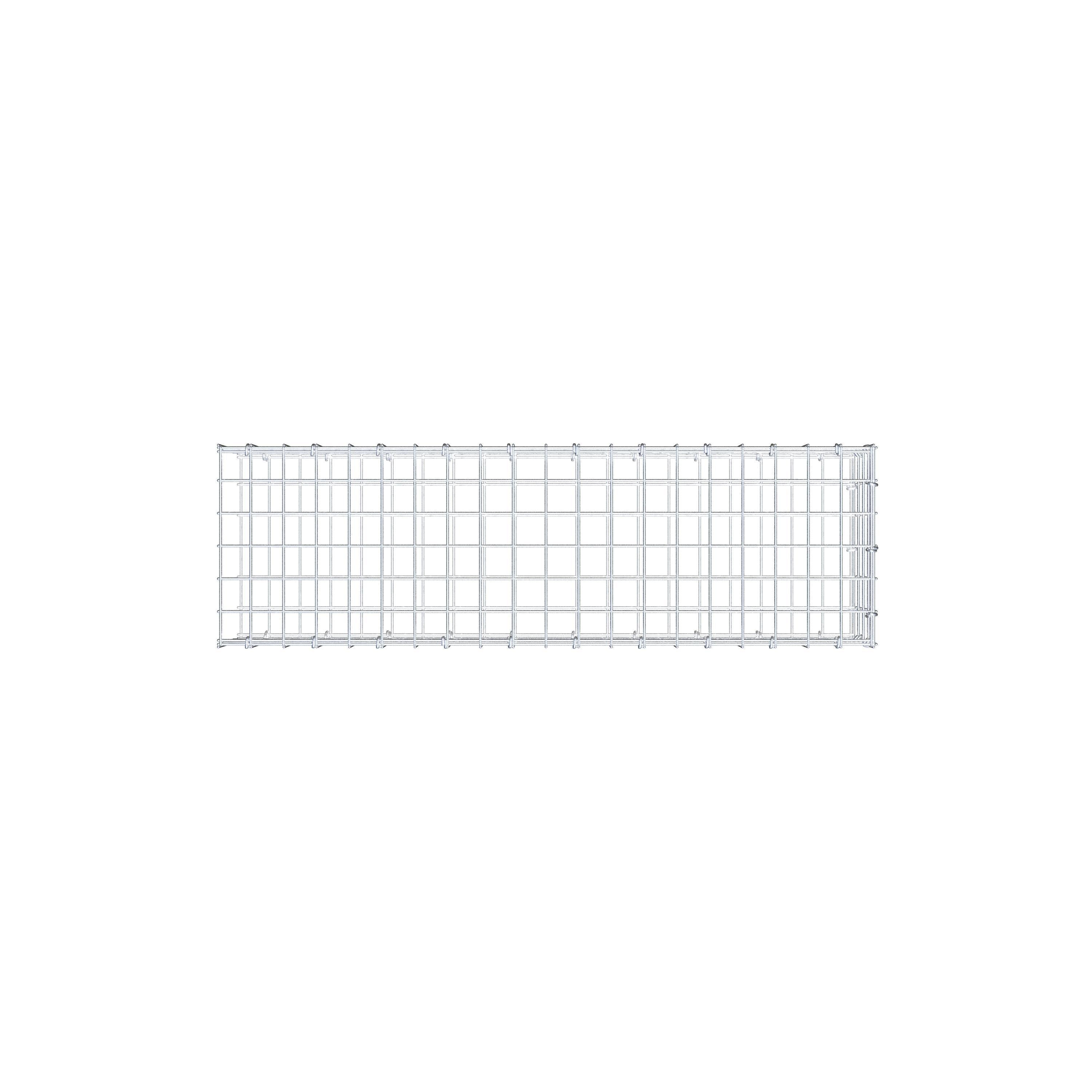 Mounted gabion type 2 100 cm x 20 cm x 30 cm (L x H x D), mesh size 5 cm x 5 cm, C-ring