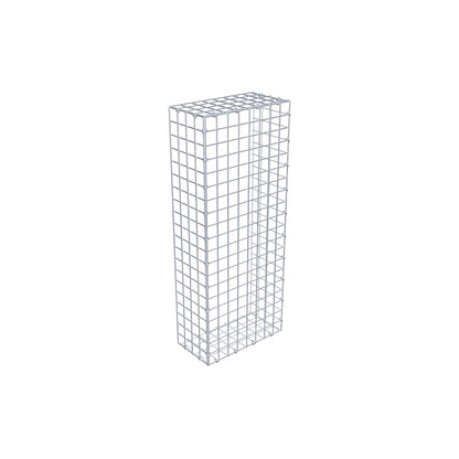 Typ 2 påbyggnadsgabion 100 cm x 20 cm x 40 cm (L x H x D), maskstorlek 5 cm x 5 cm, C-ring