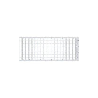 Typ 2 påbyggnadsgabion 100 cm x 20 cm x 40 cm (L x H x D), maskstorlek 5 cm x 5 cm, C-ring