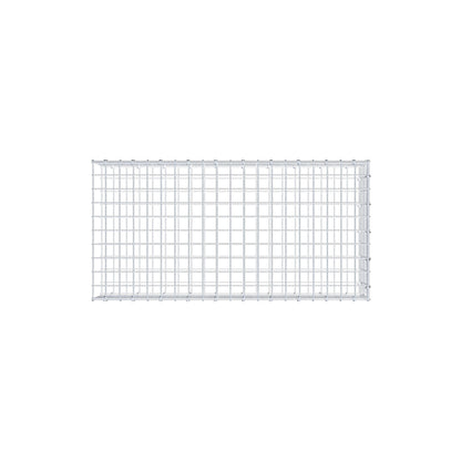 Typ 2 påbyggnadsgabion 100 cm x 20 cm x 50 cm (L x H x D), maskstorlek 5 cm x 5 cm, C-ring