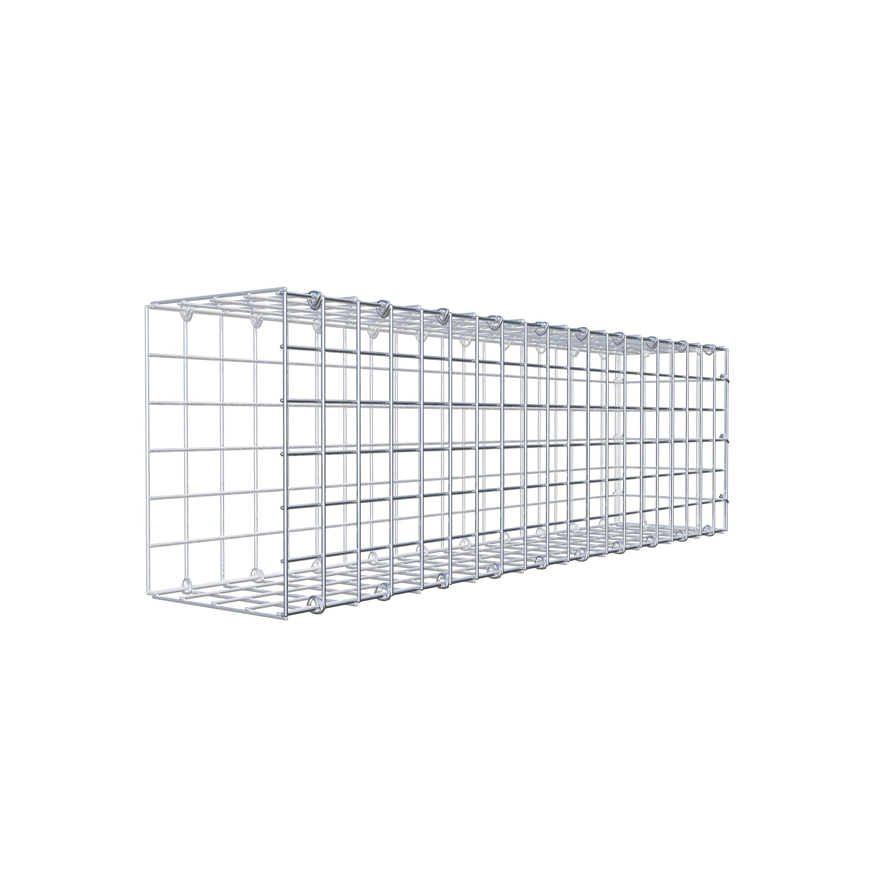 Gabion monté type 2 100 cm x 30 cm x 20 cm (L x H x P), maillage 5 cm x 5 cm, anneau en C