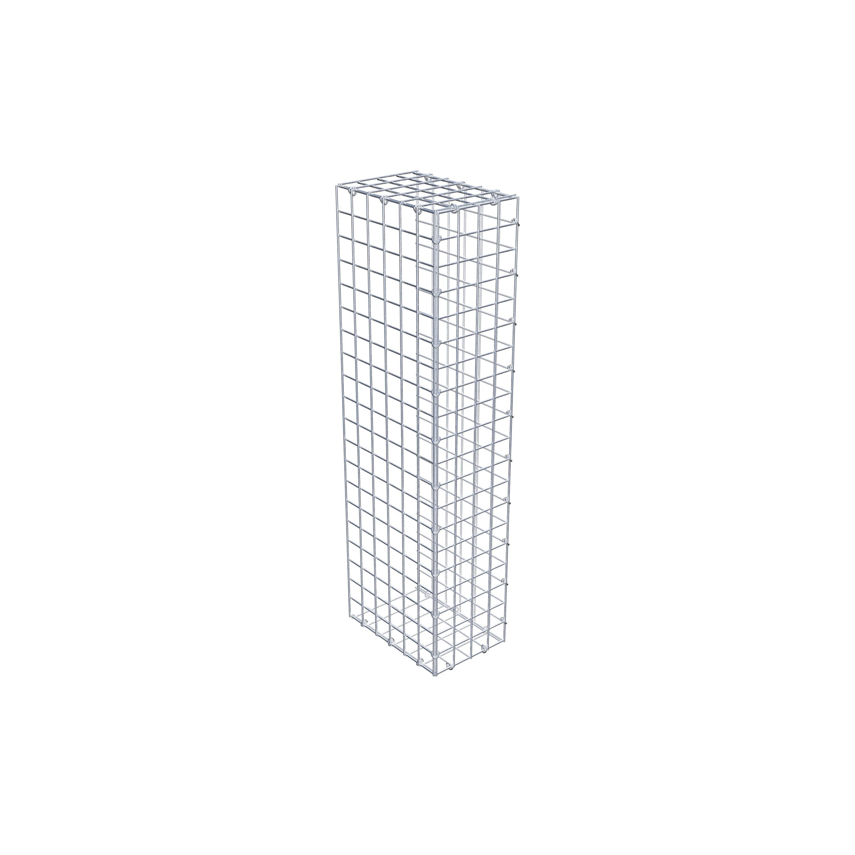 Gabion monté type 2 100 cm x 30 cm x 20 cm (L x H x P), maillage 5 cm x 5 cm, anneau en C