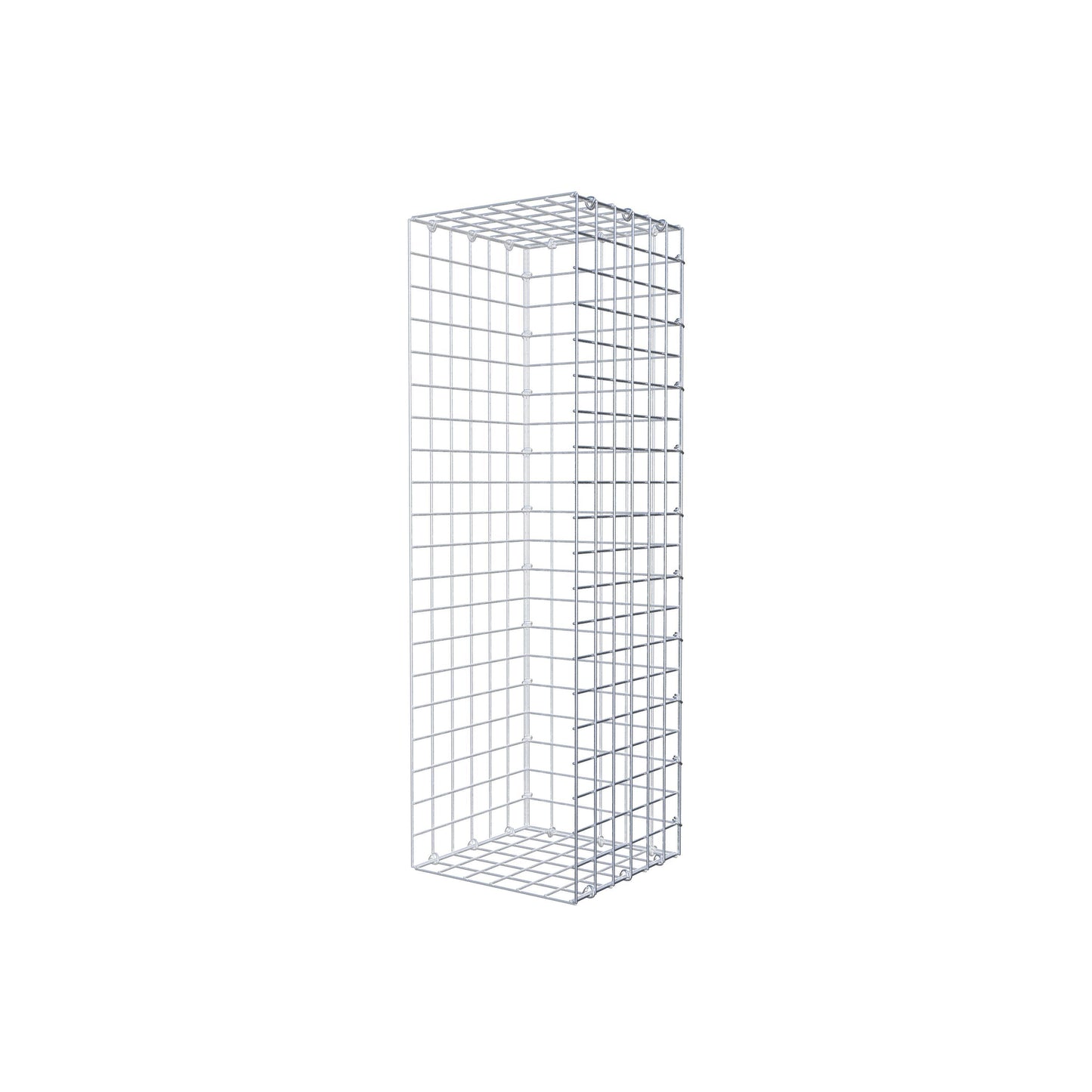 Mounted gabion type 2 100 cm x 30 cm x 30 cm (L x H x D), mesh size 5 cm x 5 cm, C-ring
