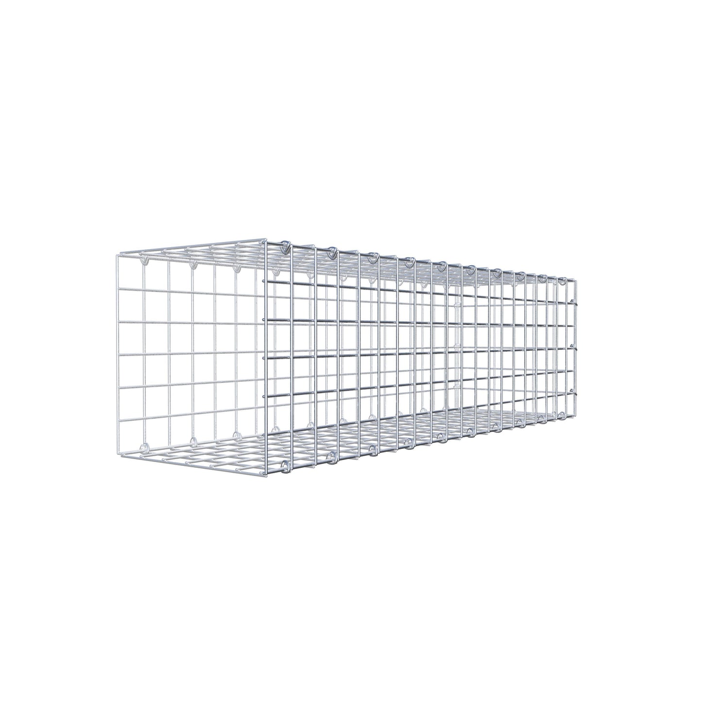 Mounted gabion type 2 100 cm x 30 cm x 30 cm (L x H x D), mesh size 5 cm x 5 cm, C-ring