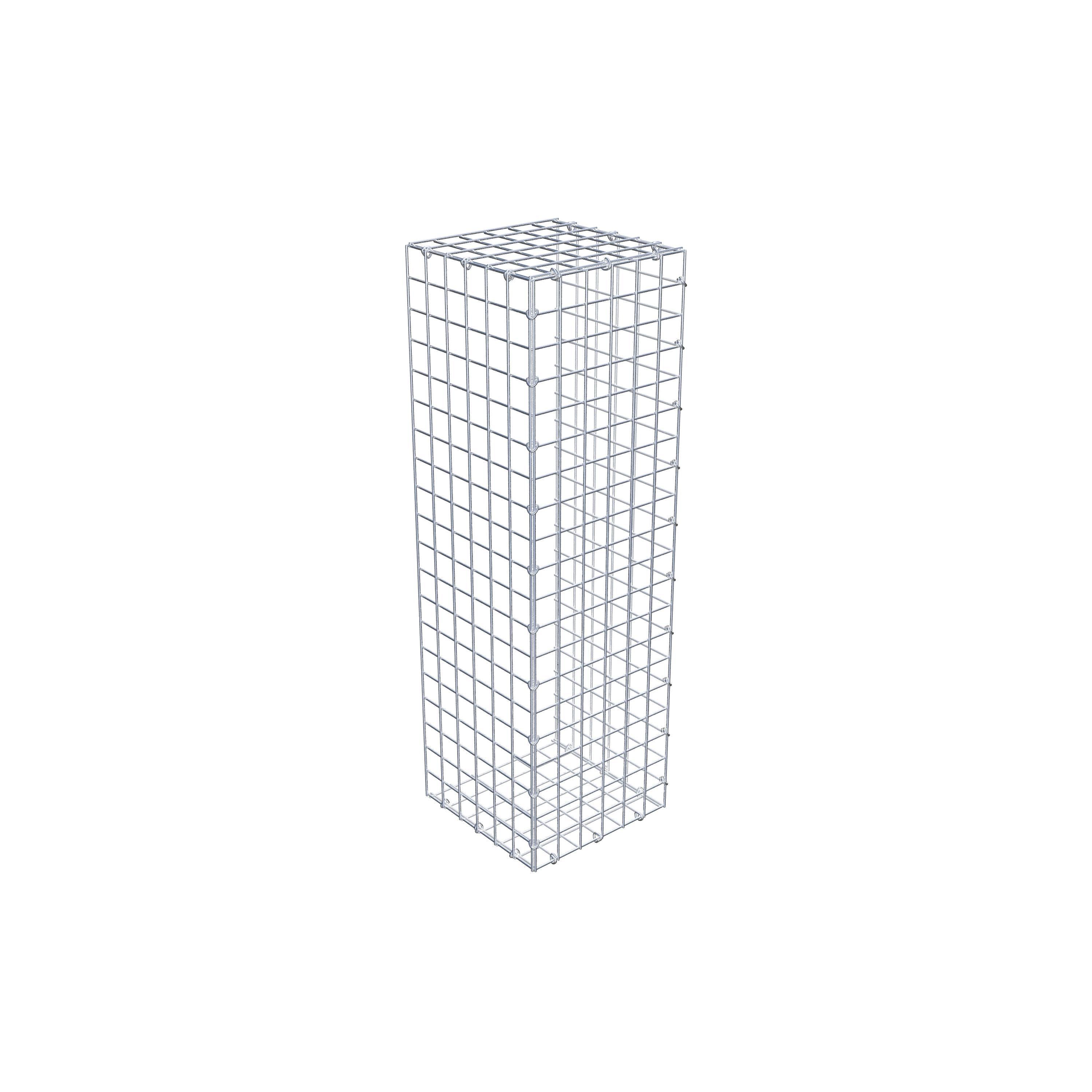 Gabion monté type 2 100 cm x 30 cm x 30 cm (L x H x P), maillage 5 cm x 5 cm, anneau en C