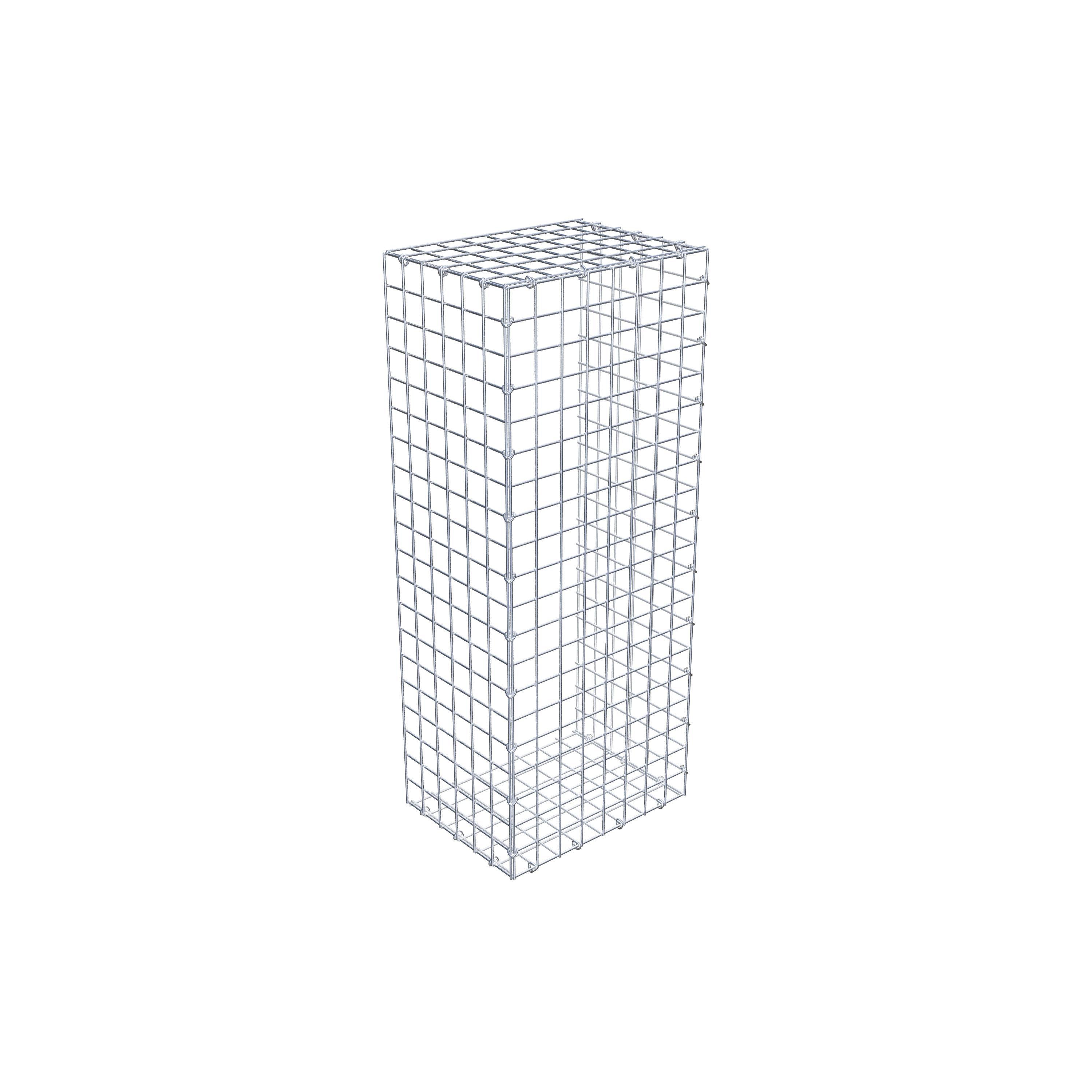 Gabion monté type 2 100 cm x 30 cm x 40 cm (L x H x P), maillage 5 cm x 5 cm, anneau en C