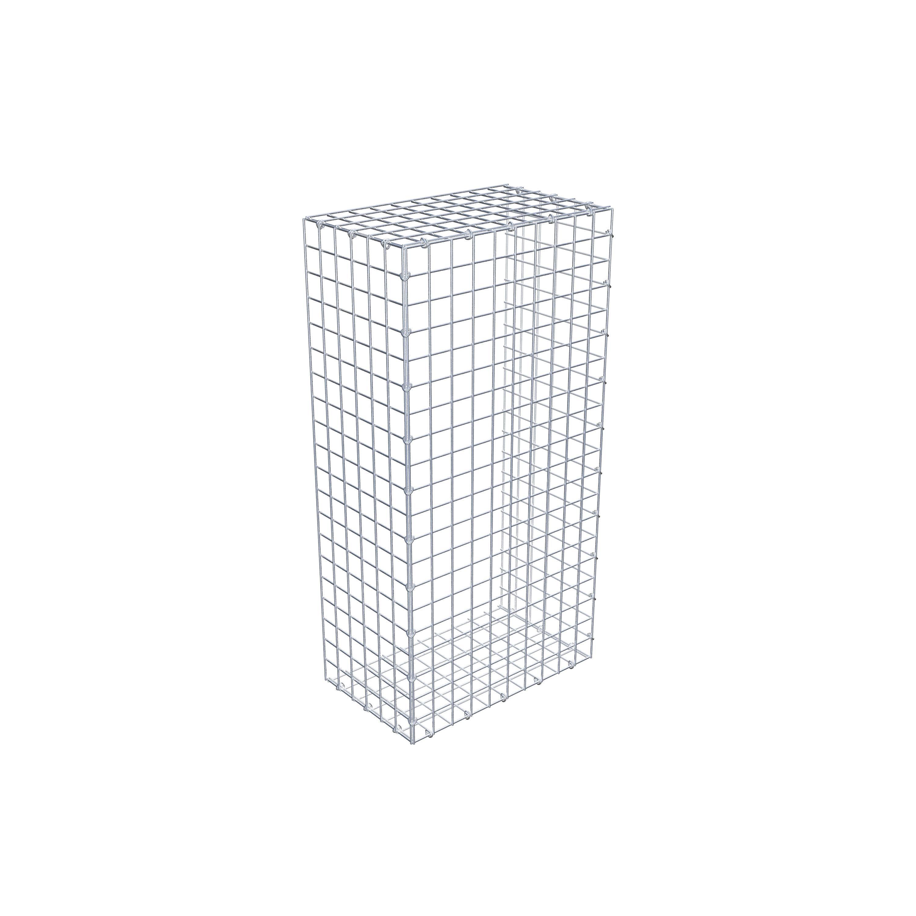 Gabion monté type 2 100 cm x 30 cm x 50 cm (L x H x P), maillage 5 cm x 5 cm, anneau en C