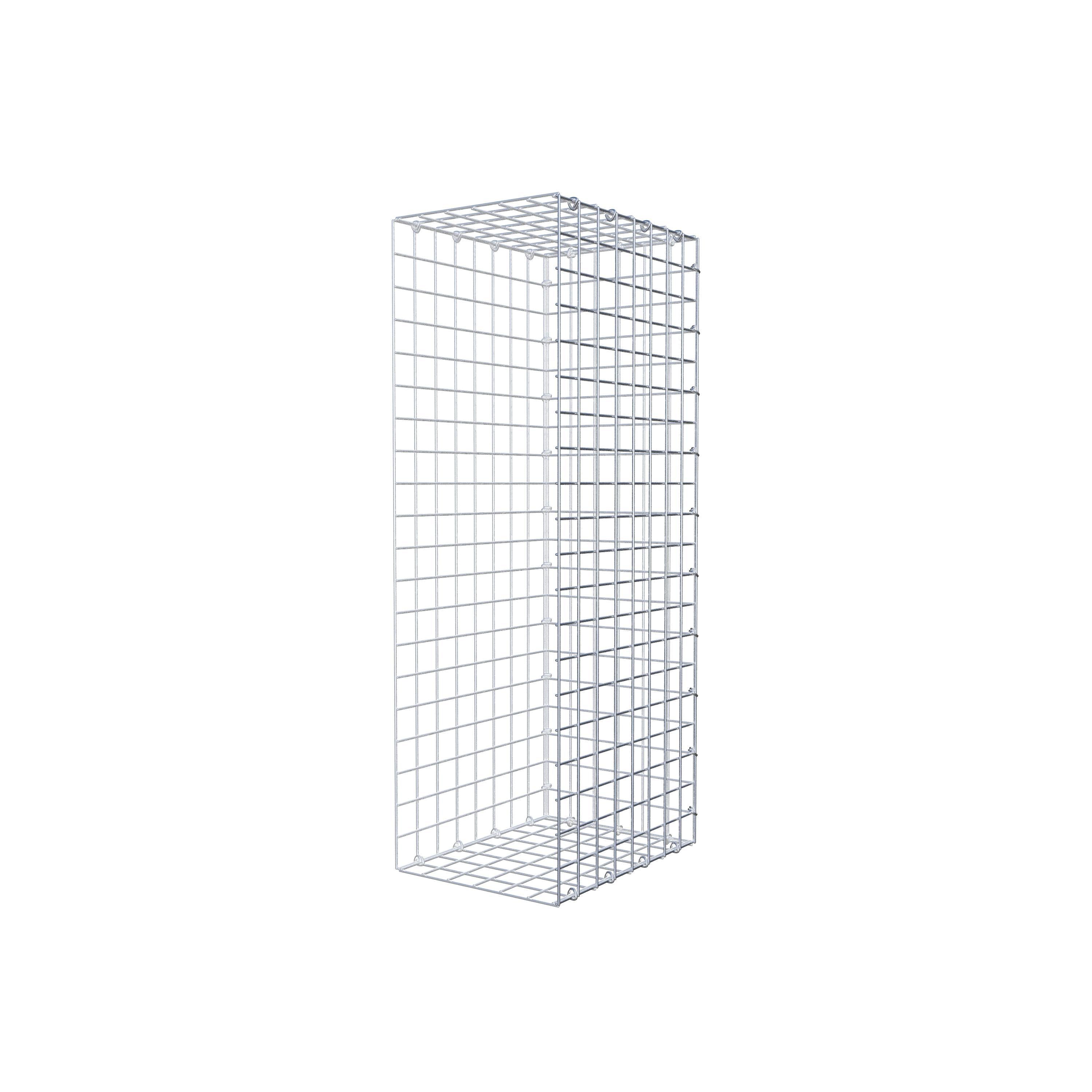 Gabion monté type 2 100 cm x 40 cm x 30 cm (L x H x P), maillage 5 cm x 5 cm, anneau en C