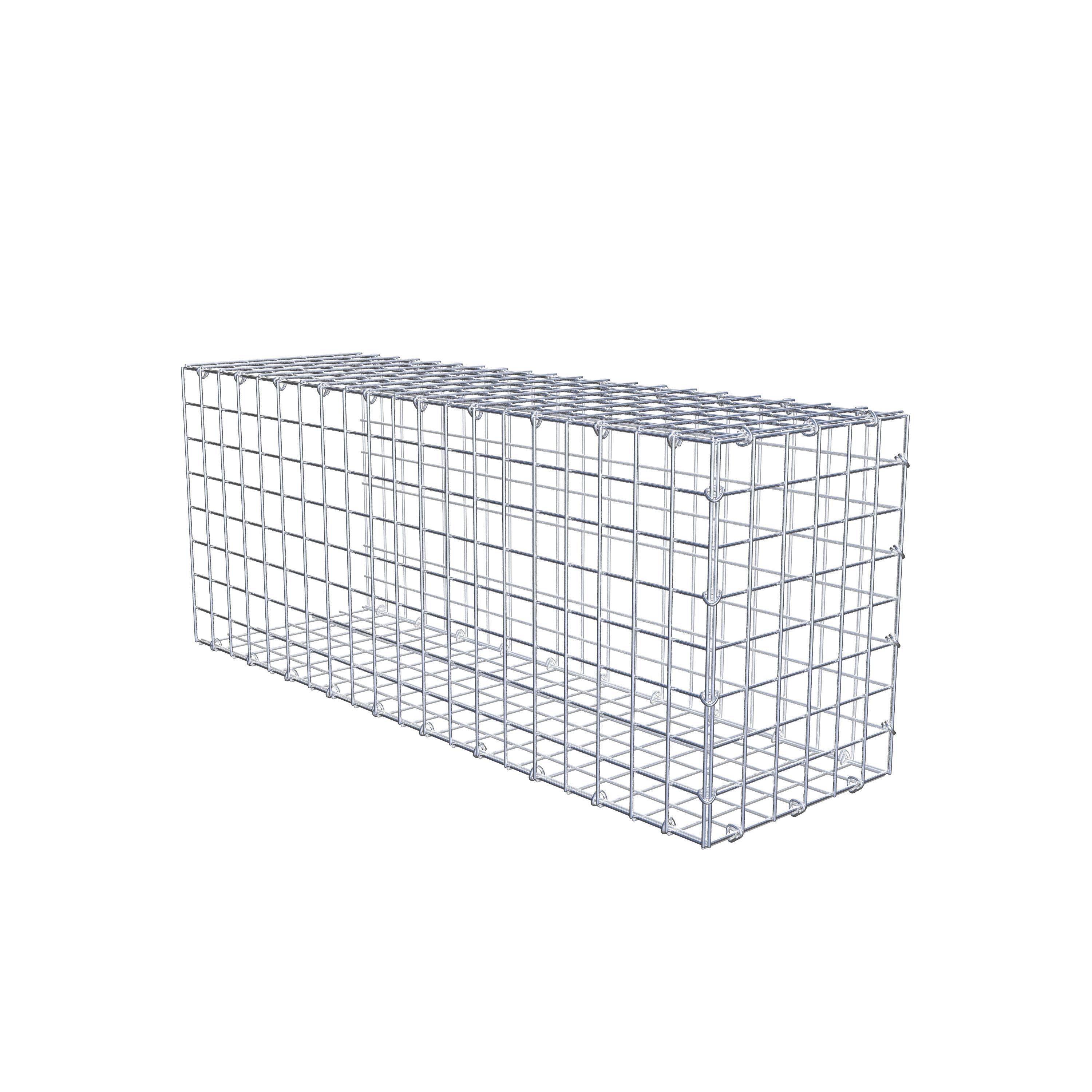 Gabion monté type 2 100 cm x 40 cm x 30 cm (L x H x P), maillage 5 cm x 5 cm, anneau en C