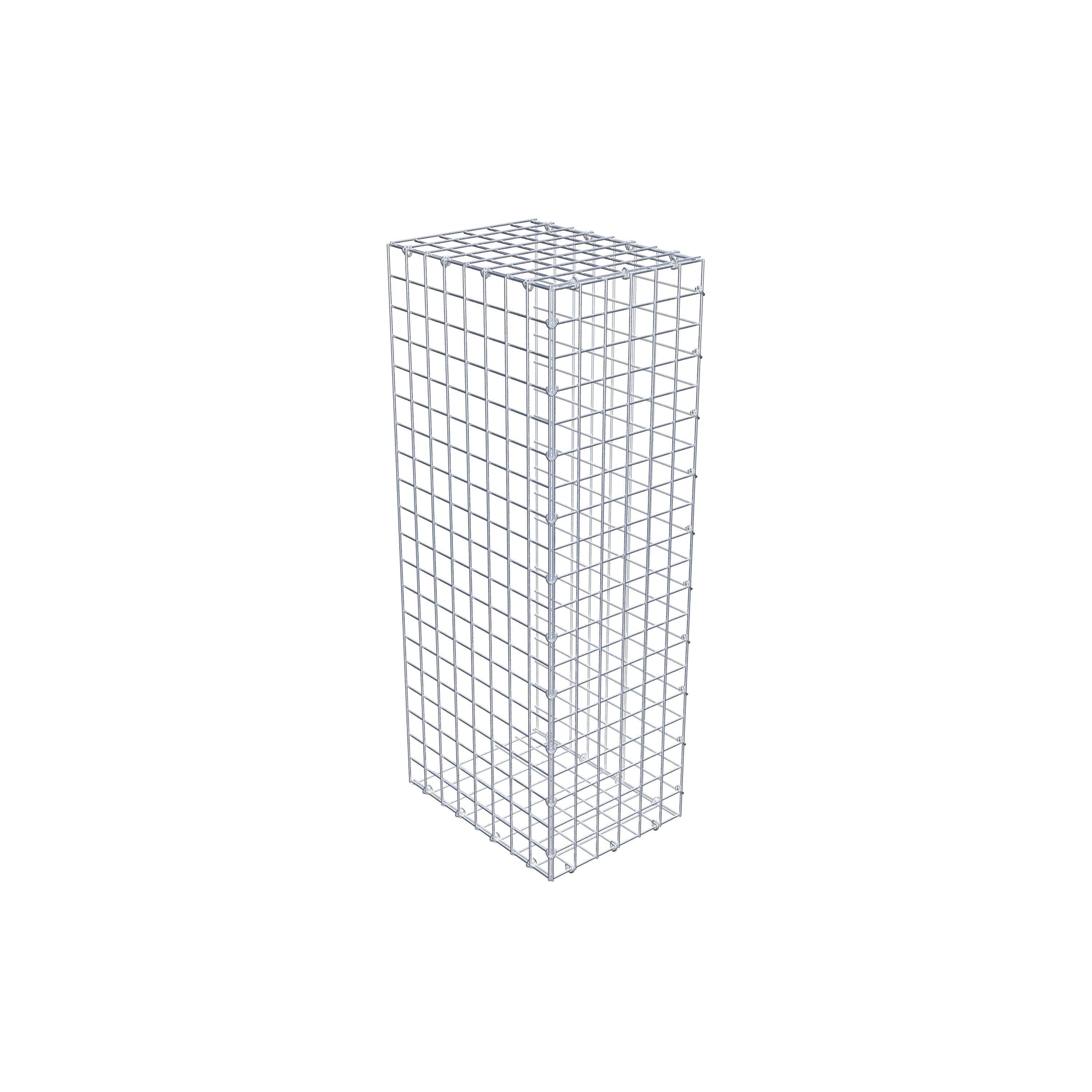 Gabion monté type 2 100 cm x 40 cm x 30 cm (L x H x P), maillage 5 cm x 5 cm, anneau en C