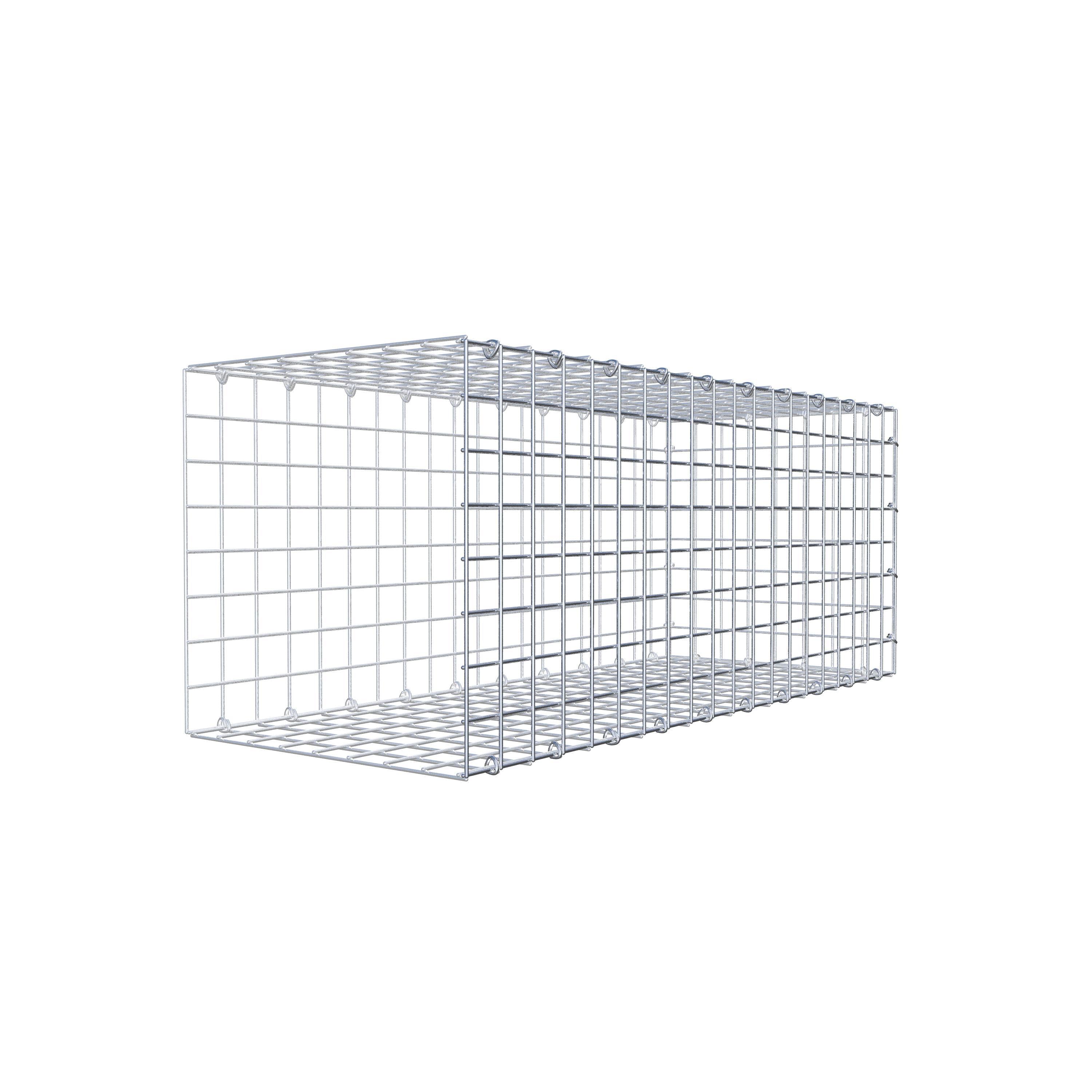 Gabion monté type 2 100 cm x 40 cm x 40 cm (L x H x P), maillage 5 cm x 5 cm, anneau en C