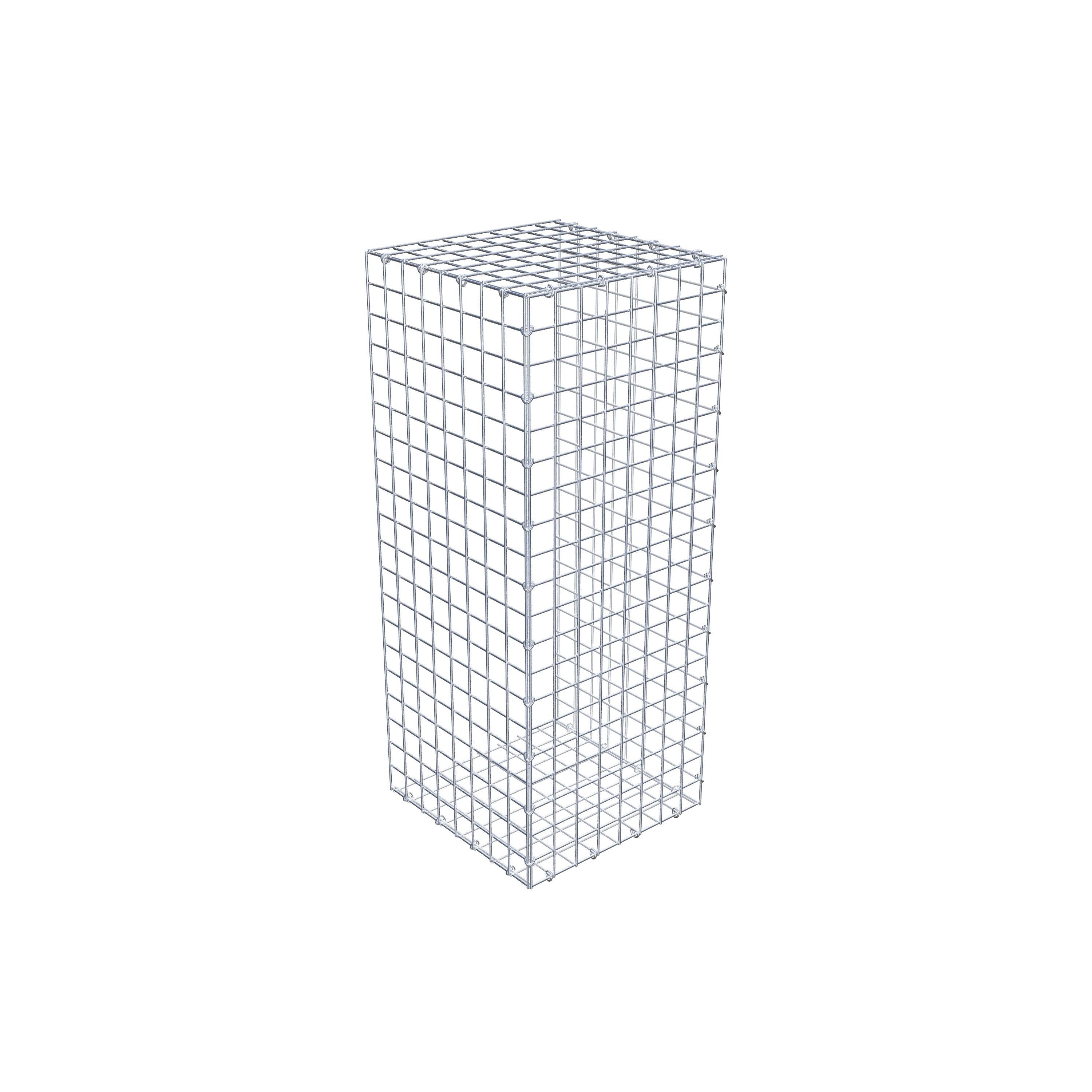 Gabion monté type 2 100 cm x 40 cm x 40 cm (L x H x P), maillage 5 cm x 5 cm, anneau en C