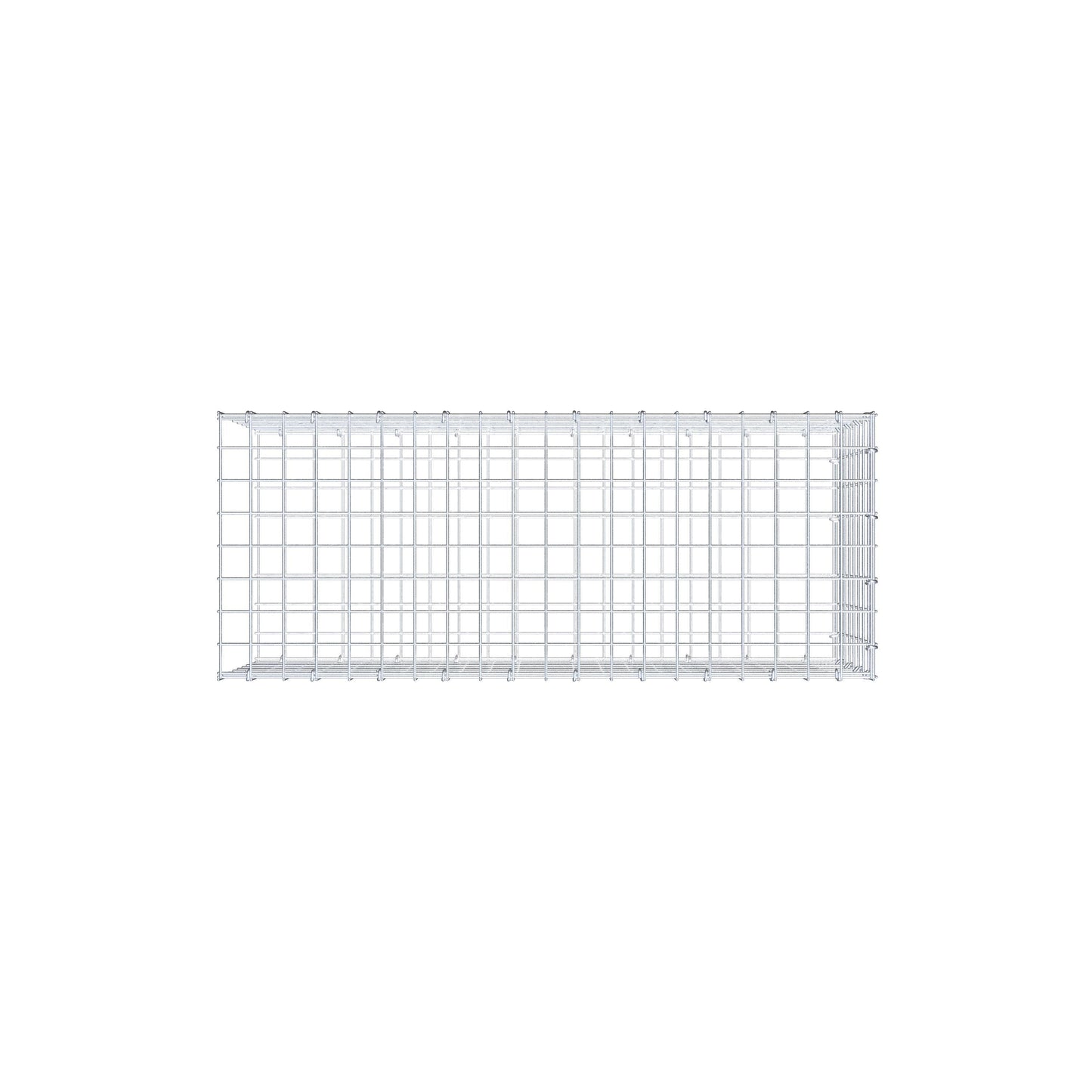 Anbaugabione Typ 2 100 cm x 40 cm x 40 cm (L x H x T), Maschenweite 5 cm x 5 cm, C-Ring