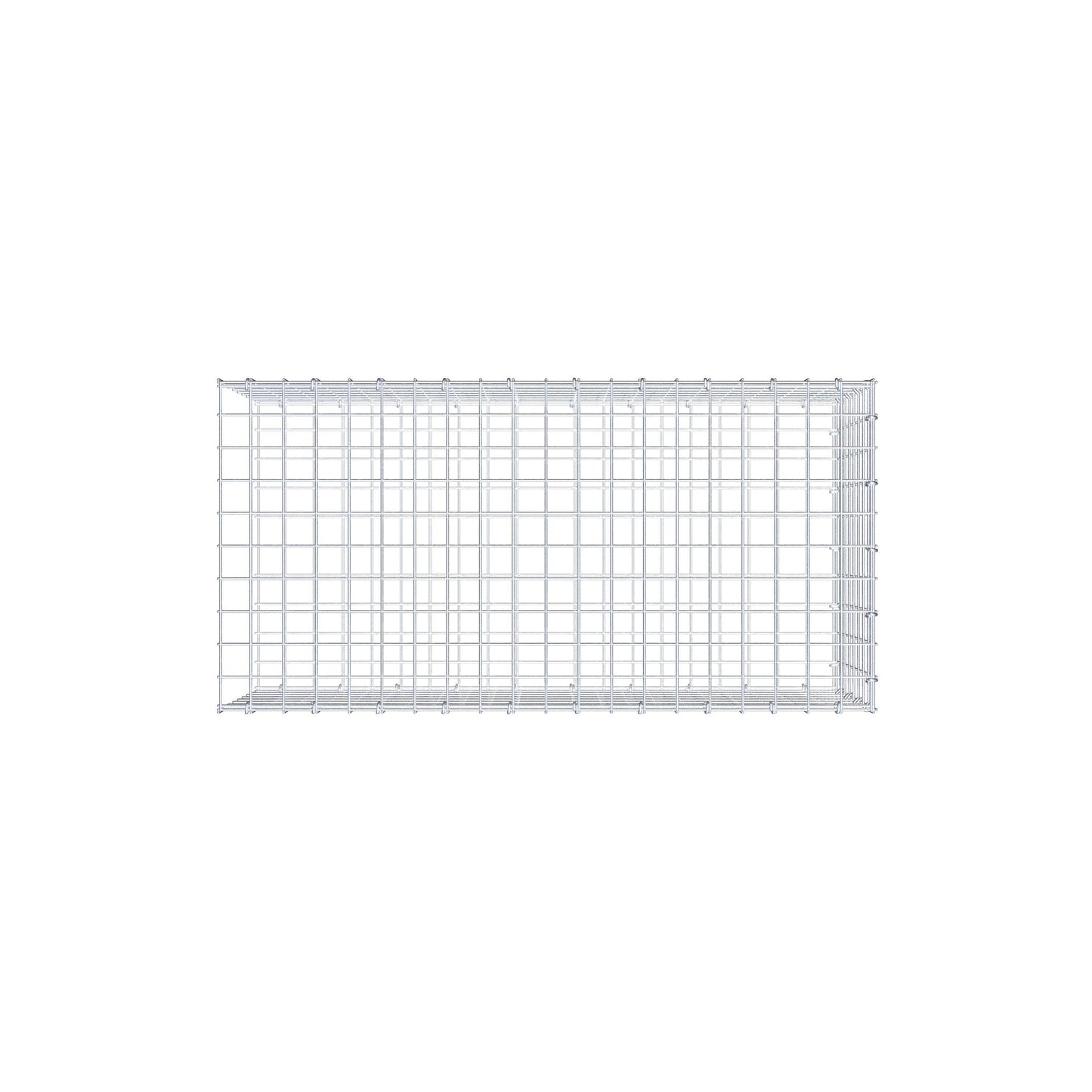 Pile aggiuntivo tipo 2 100 cm x 40 cm x 50 cm (L x H x P), maglia 5 cm x 5 cm, anello a C