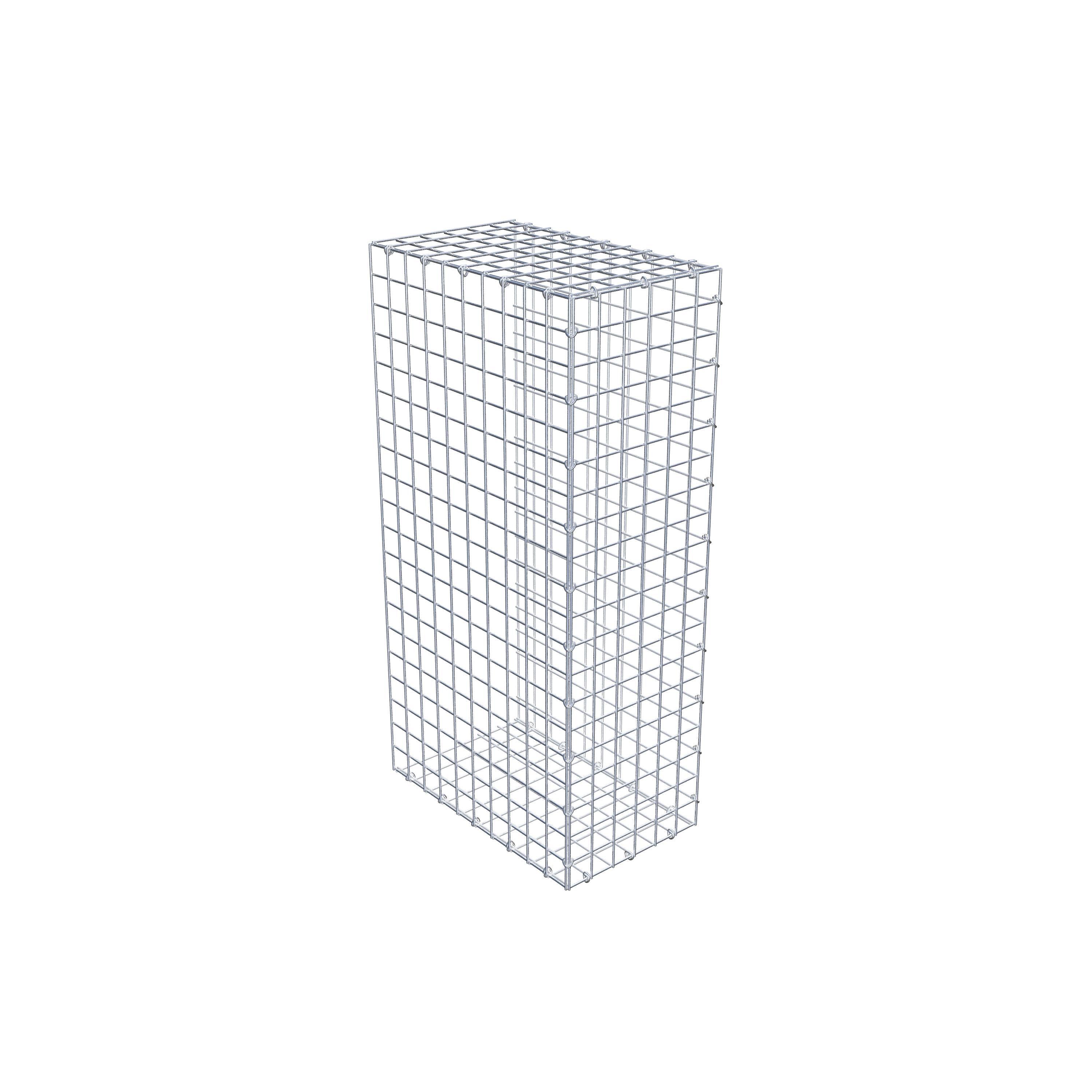 Gavión acoplable tipo 2 100 cm x 50 cm x 30 cm (L x A x P), malla 5 cm x 5 cm, anillo en C