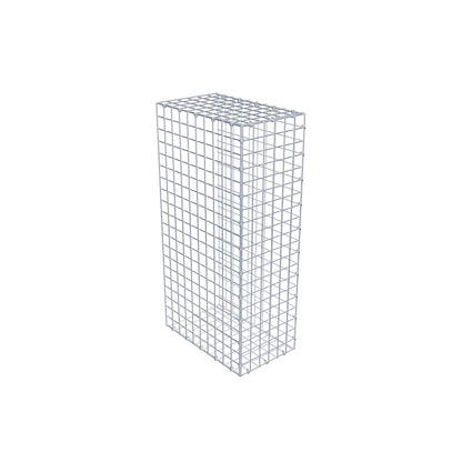 Fästbar gabion typ 2 100 cm x 50 cm x 30 cm (L x H x D), maskstorlek 5 cm x 5 cm, C-ring