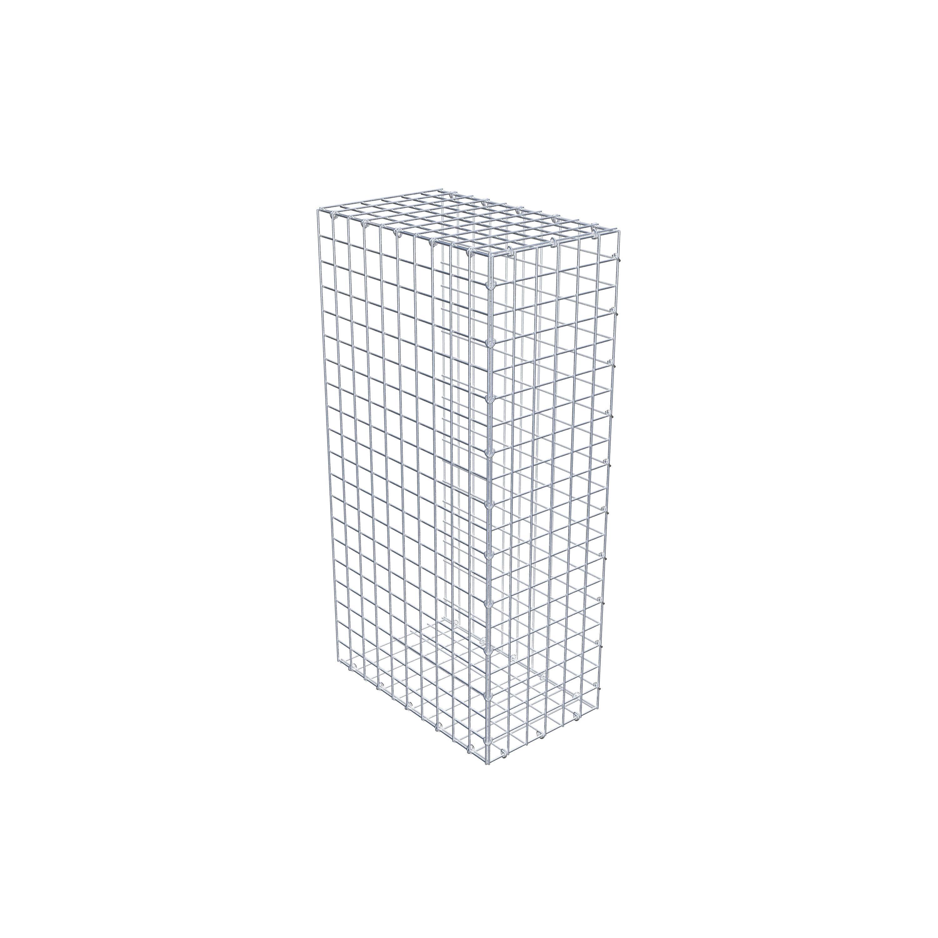 Gabion monté type 2 100 cm x 50 cm x 30 cm (L x H x P), maillage 5 cm x 5 cm, anneau en C