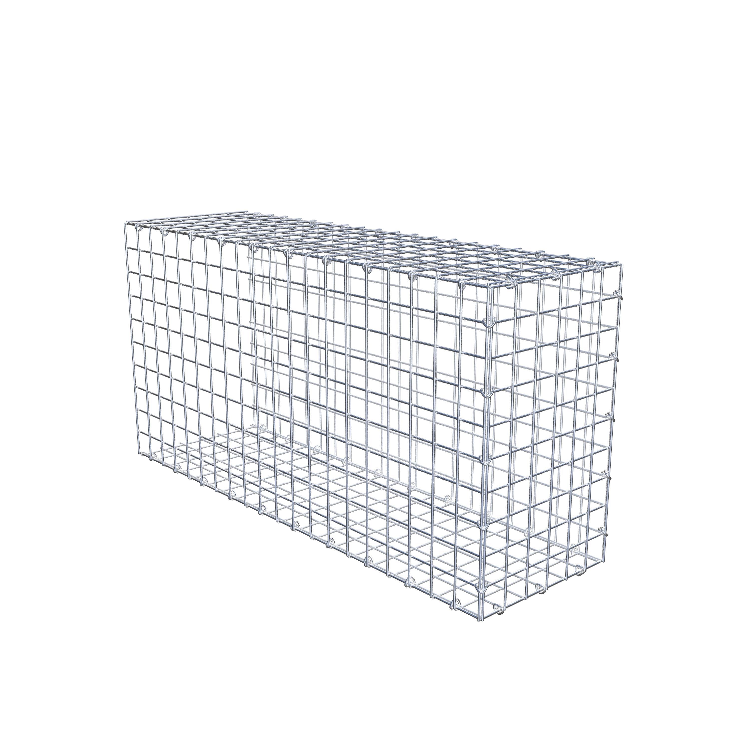 Gabion monté type 2 100 cm x 50 cm x 30 cm (L x H x P), maillage 5 cm x 5 cm, anneau en C