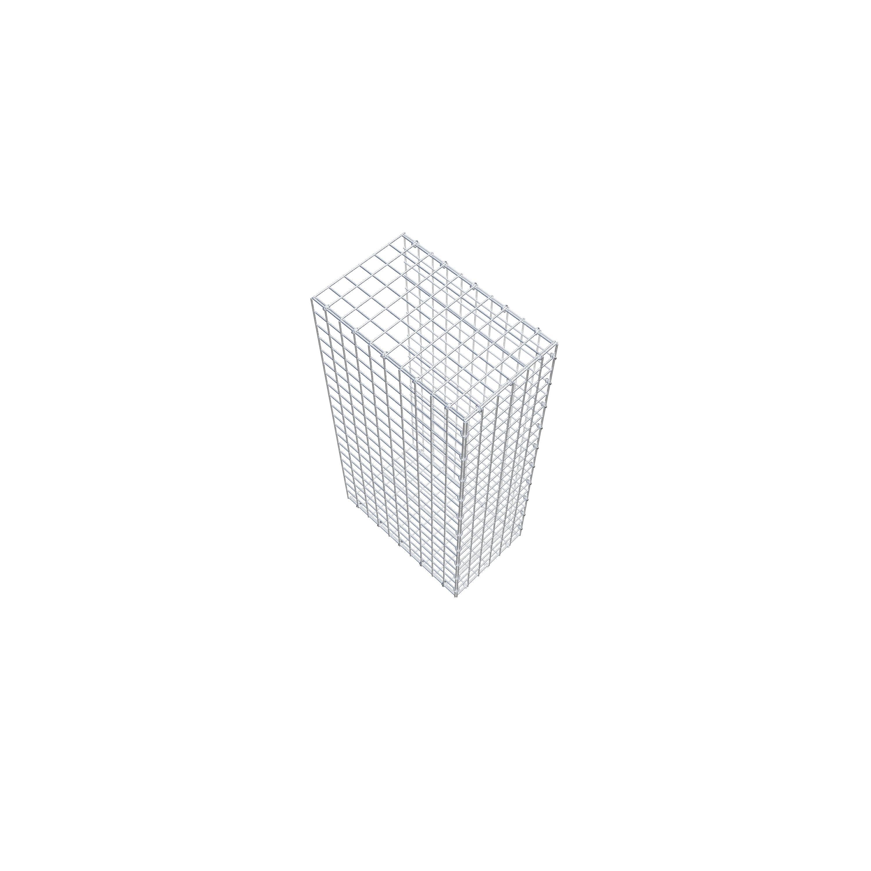 Gavión acoplable tipo 2 100 cm x 50 cm x 30 cm (L x A x P), malla 5 cm x 5 cm, anillo en C