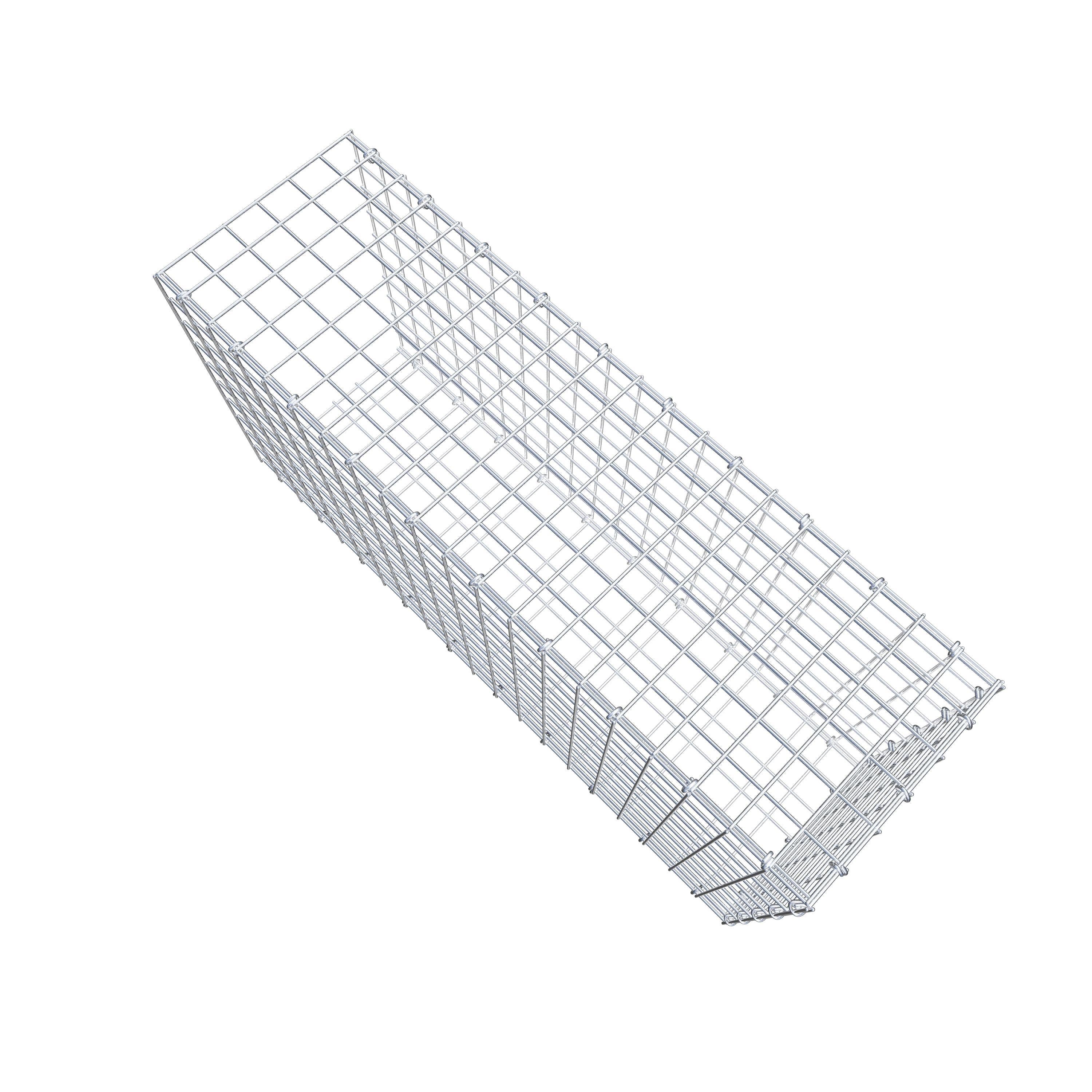 Gabion monté type 2 100 cm x 50 cm x 30 cm (L x H x P), maillage 5 cm x 5 cm, anneau en C