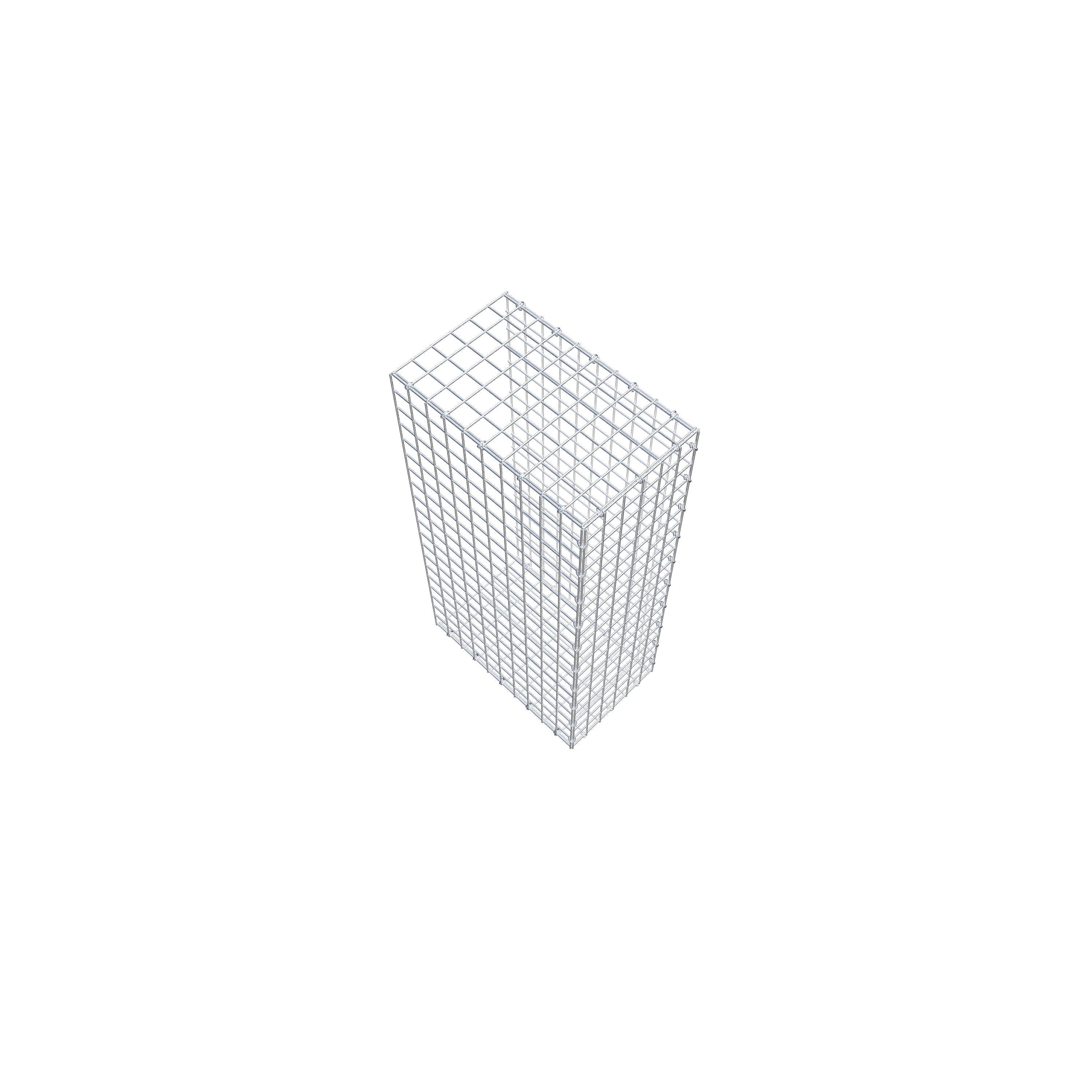 Gabion monté type 2 100 cm x 50 cm x 30 cm (L x H x P), maillage 5 cm x 5 cm, anneau en C