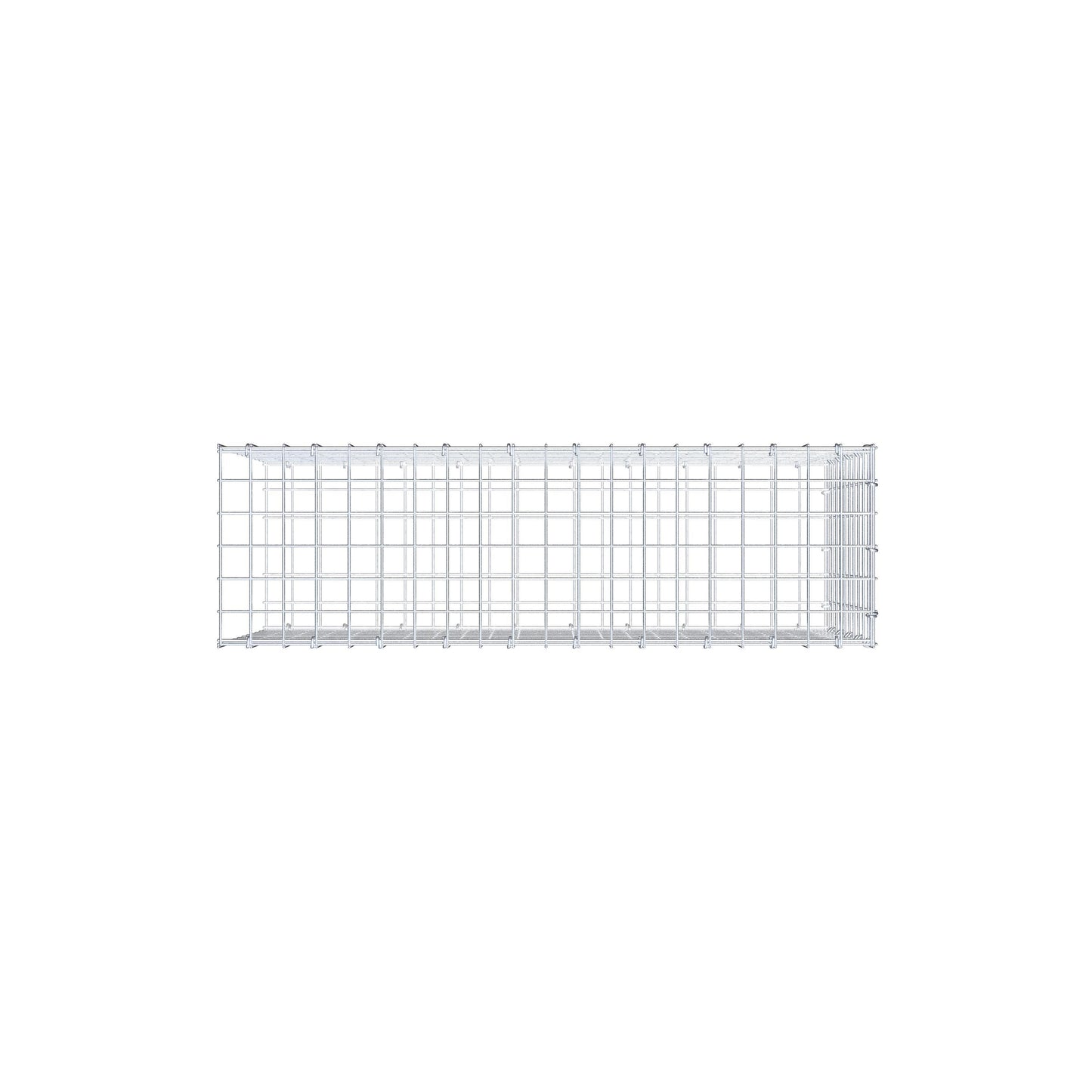 Fästbar gabion typ 2 100 cm x 50 cm x 30 cm (L x H x D), maskstorlek 5 cm x 5 cm, C-ring