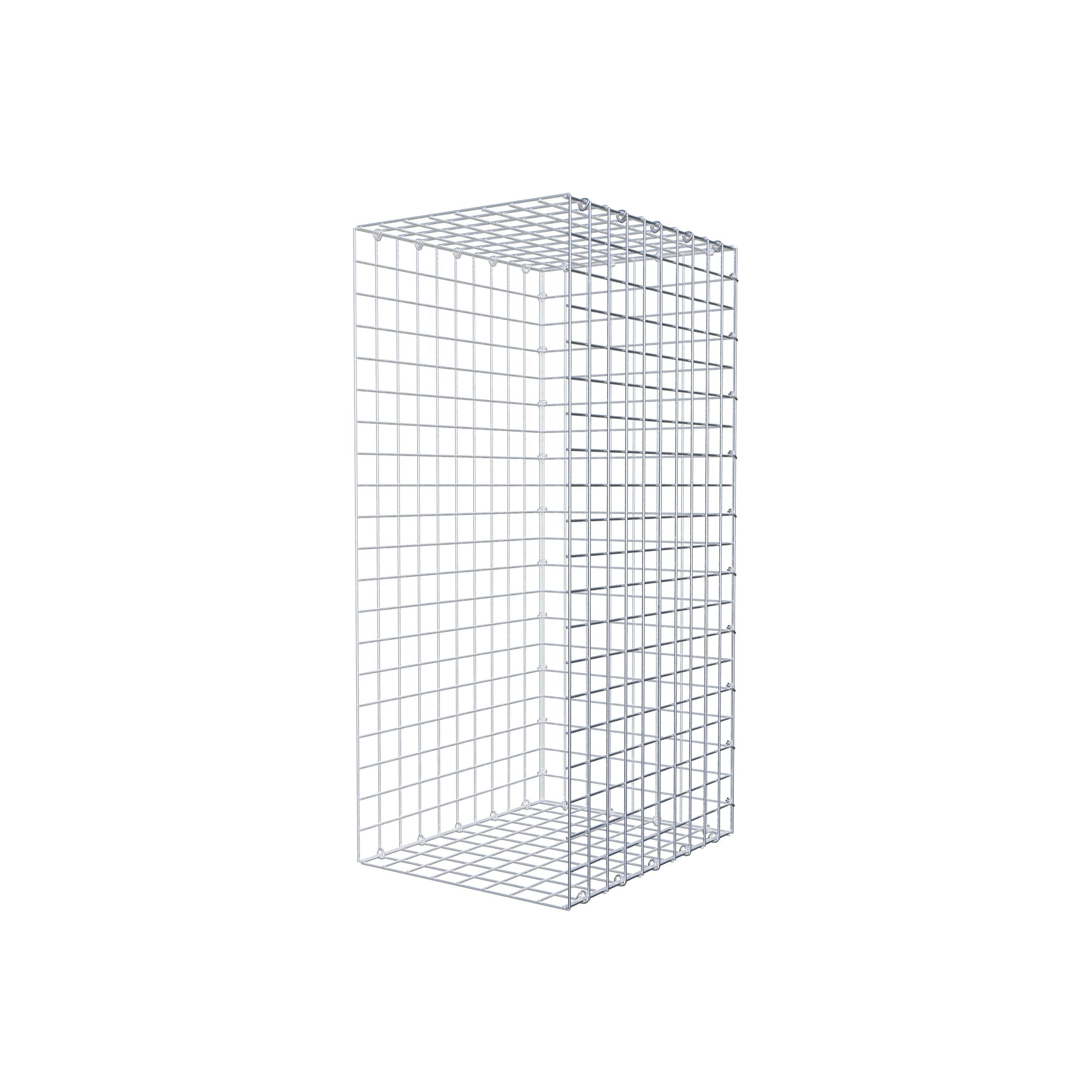 Gabion monté type 2 100 cm x 50 cm x 40 cm (L x H x P), maillage 5 cm x 5 cm, anneau en C